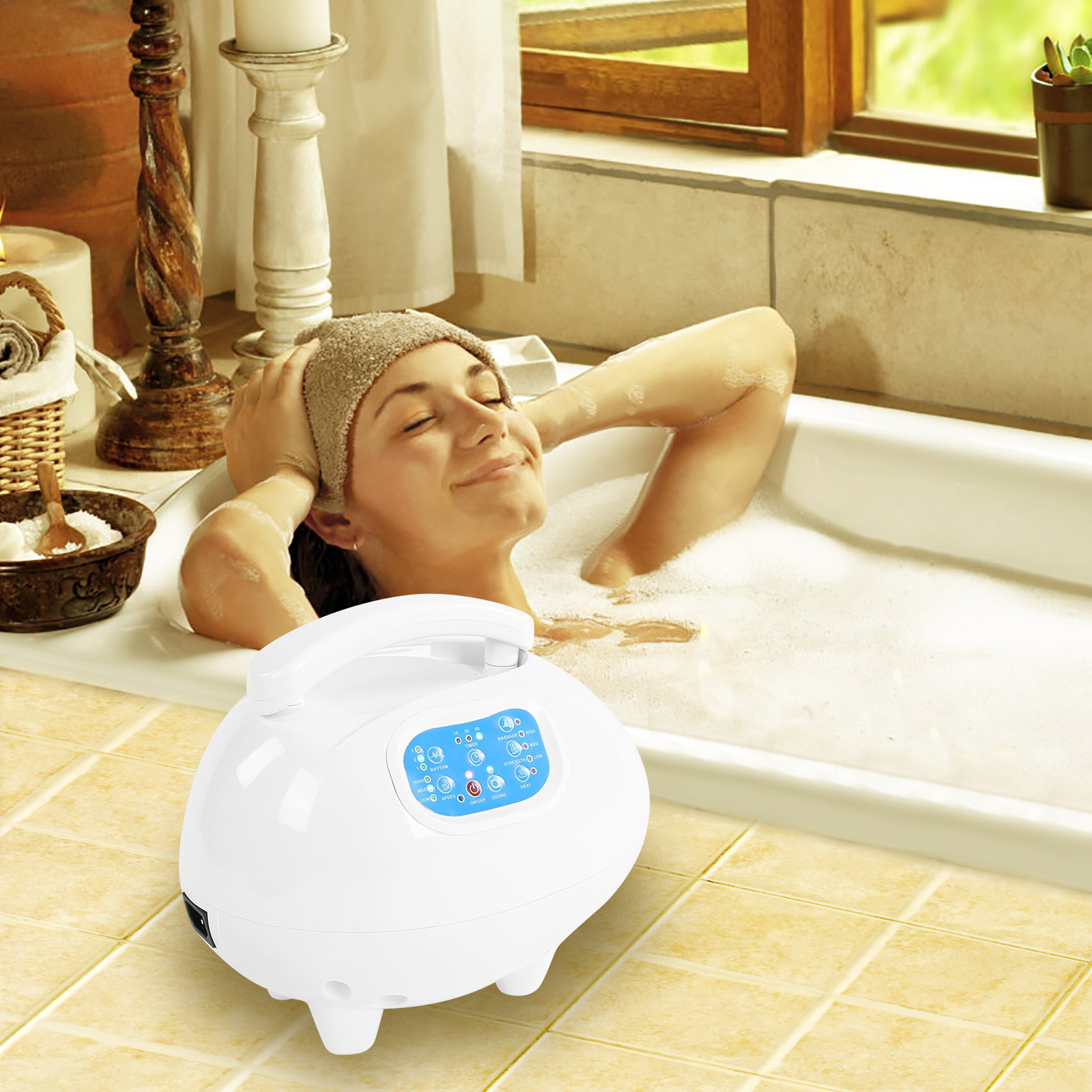 Amazon.com: Crossing King Bath Spa Massage Mat: Portable