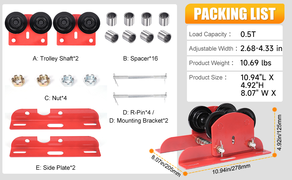 packing list