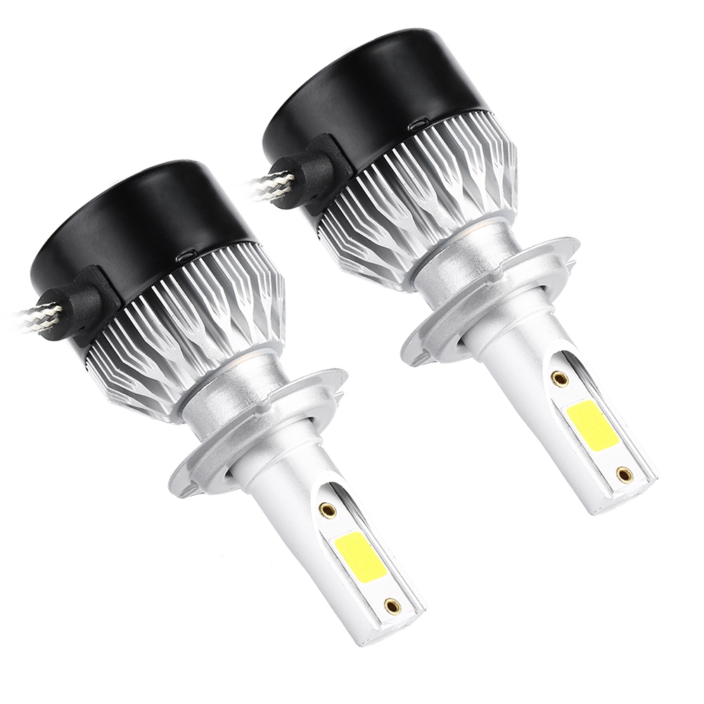 2pcs Super Bright Car Auto Mini LED Headlight Kit Headlamp Bulbs 55W 6000K KRI✈️