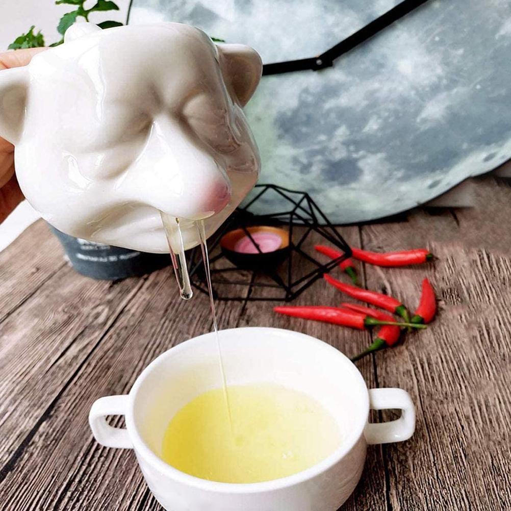 .Ceramic Egg Yolk Egg White Separator Funny Egg White Separator Egg Divider Nose