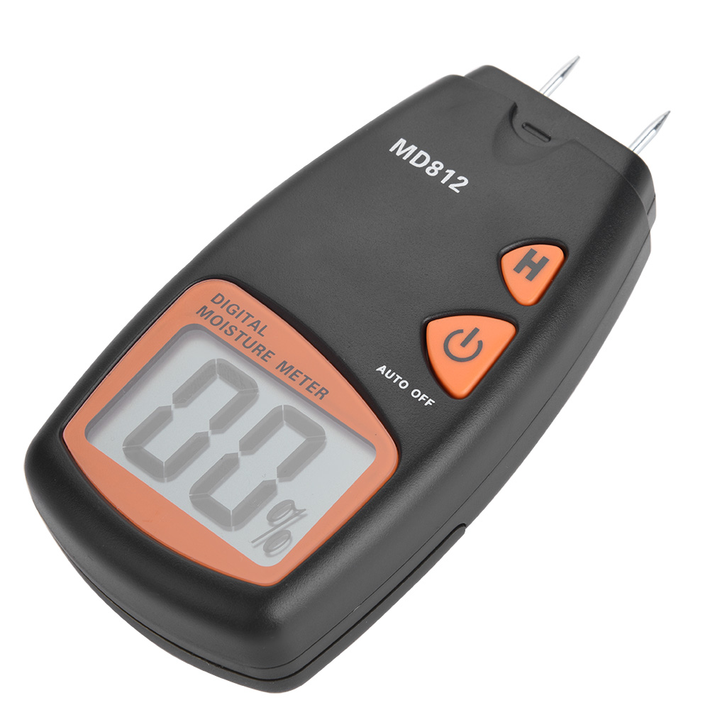 MD812 Digital LCD 2/4 Pin Wood Moisture Meter Tester Timber Hygrometer Hu KRI✈️