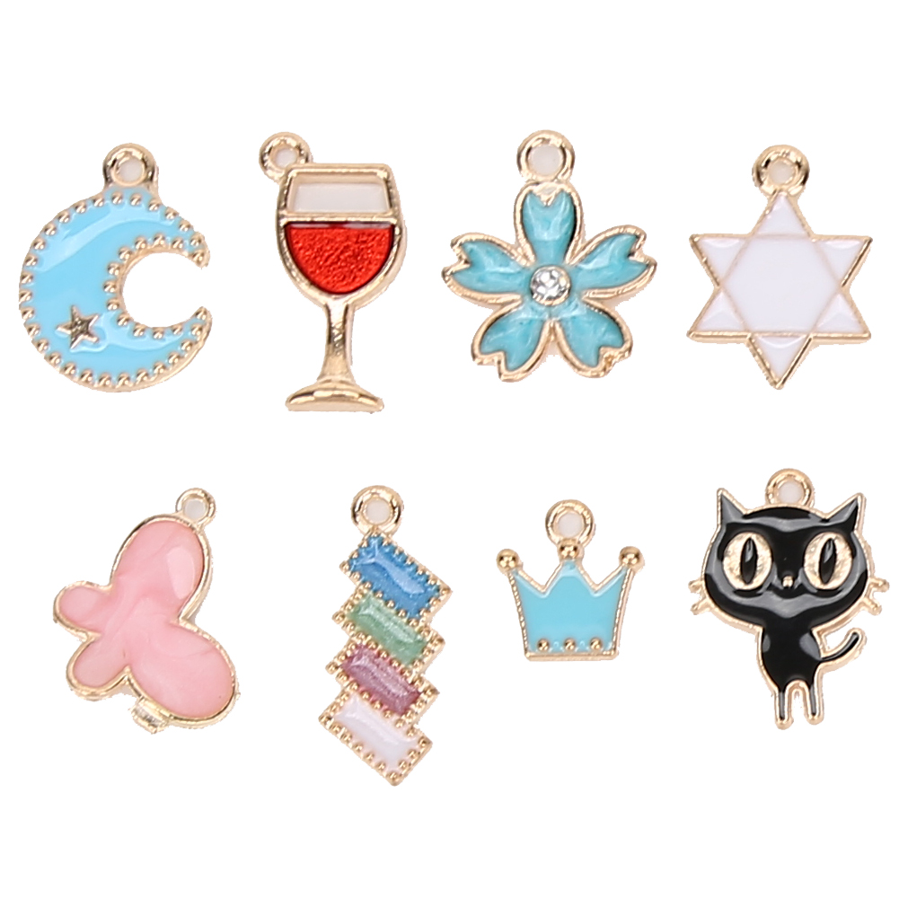 DIY Pendants Accessories Alloy Colorful Oil Drip Jewelry Making Supplies( KRI✈️