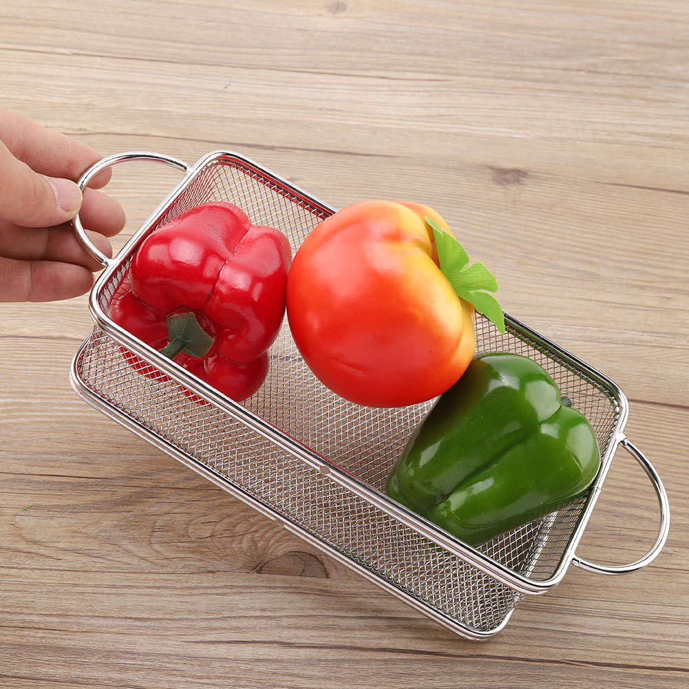 Stainless Steel Fry Basket Multifunction Mesh Frying Basket(27*12*6cm) KRI✈️