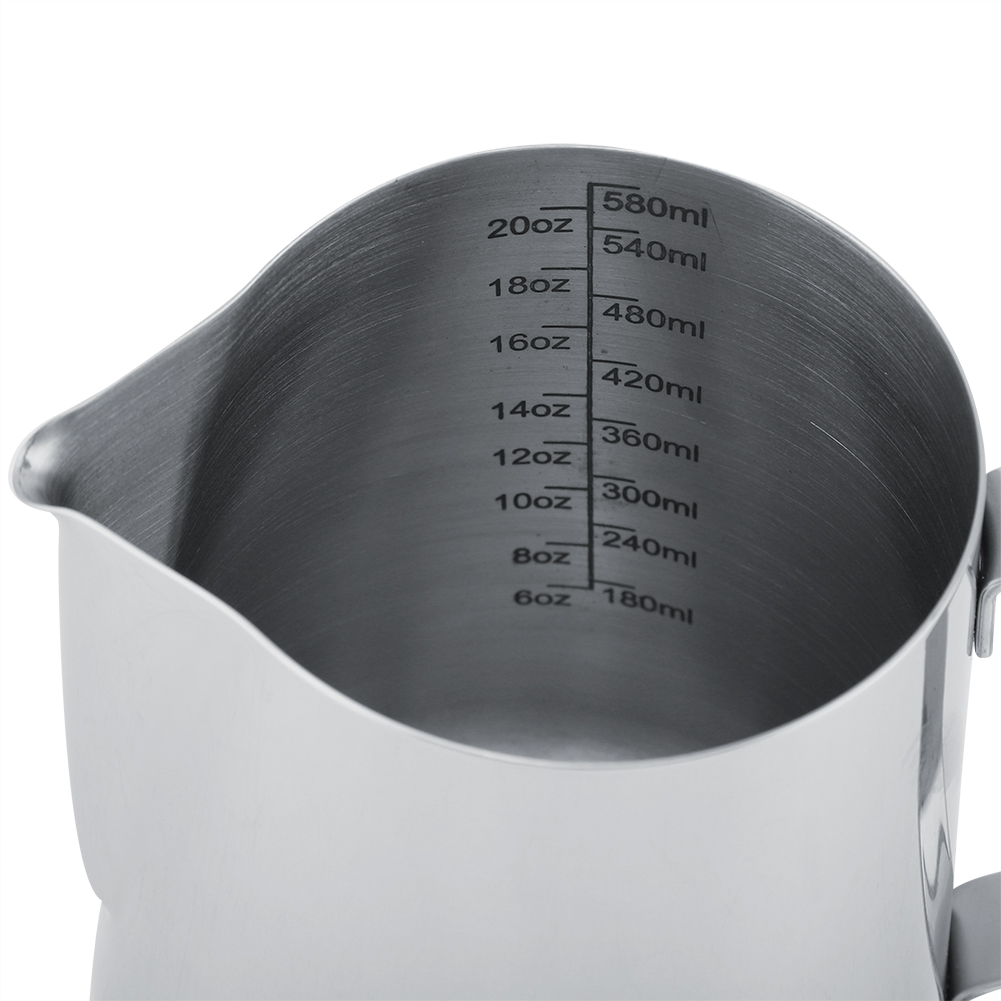 600ml Stainless Steel Measuring Cup Mug Milk Frothing Pitcher Jug For Latt KRI✈️