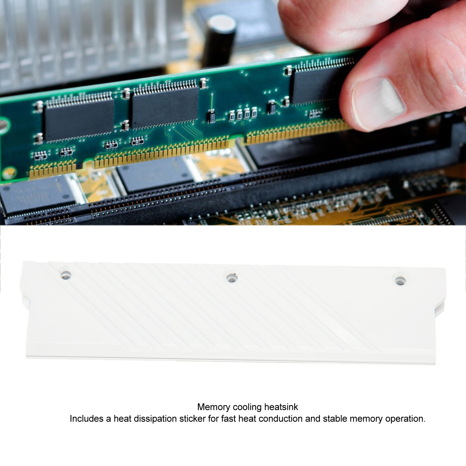 DDR5 Heatsink Aluminum Alloy Memory RAM Cooler for Computer Water Cooling