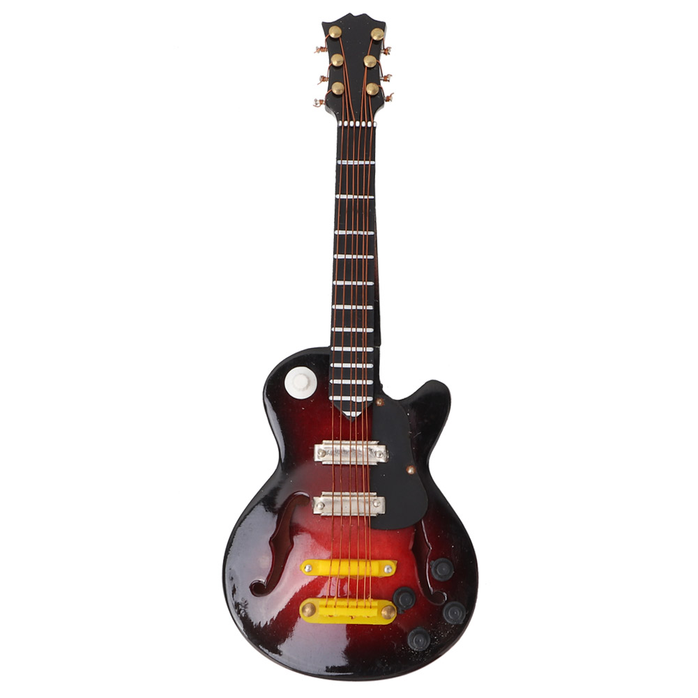 Miniature Tilia Handicraft Guitar Mold Electric Guitar Instrument Model Wi KRI✈️