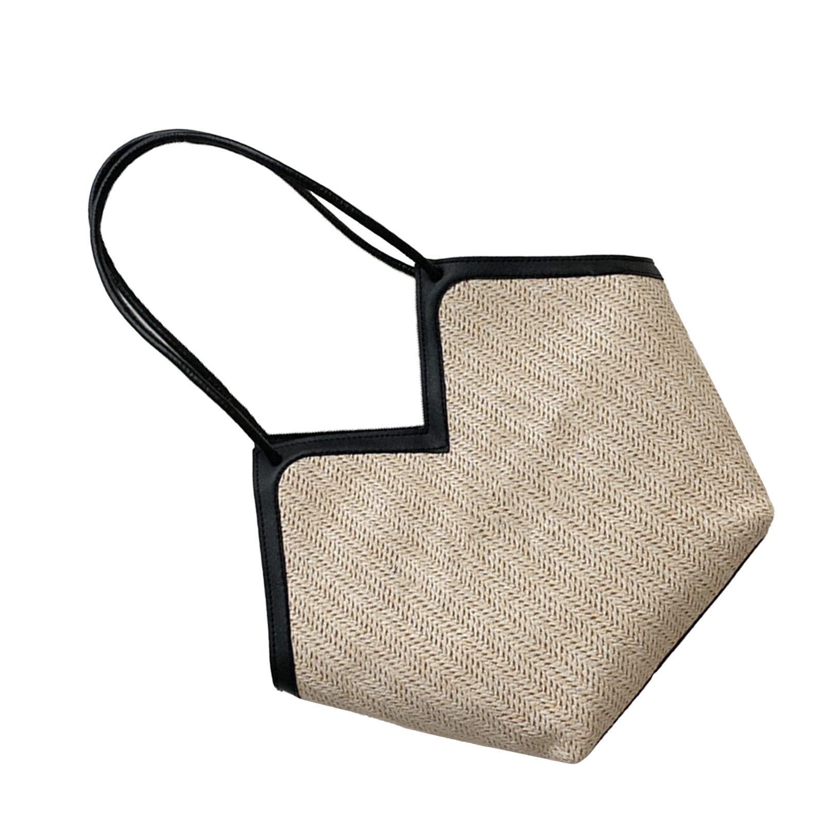 Shoulder Bag Large Capacity Underarm Bag For Women Straw Leather Classic Tote