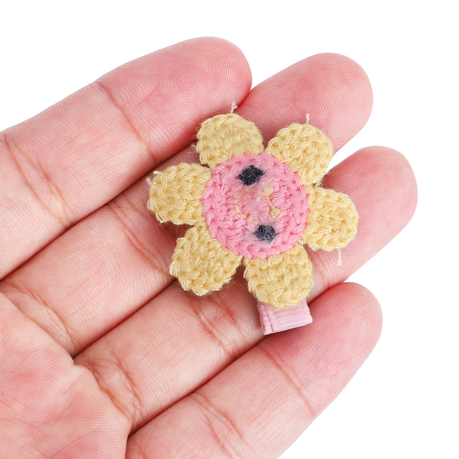 20Pcs Cute Pet Dog Cat Headwear Sunflower Style Hairpin Hair Clip Pet Grooming A