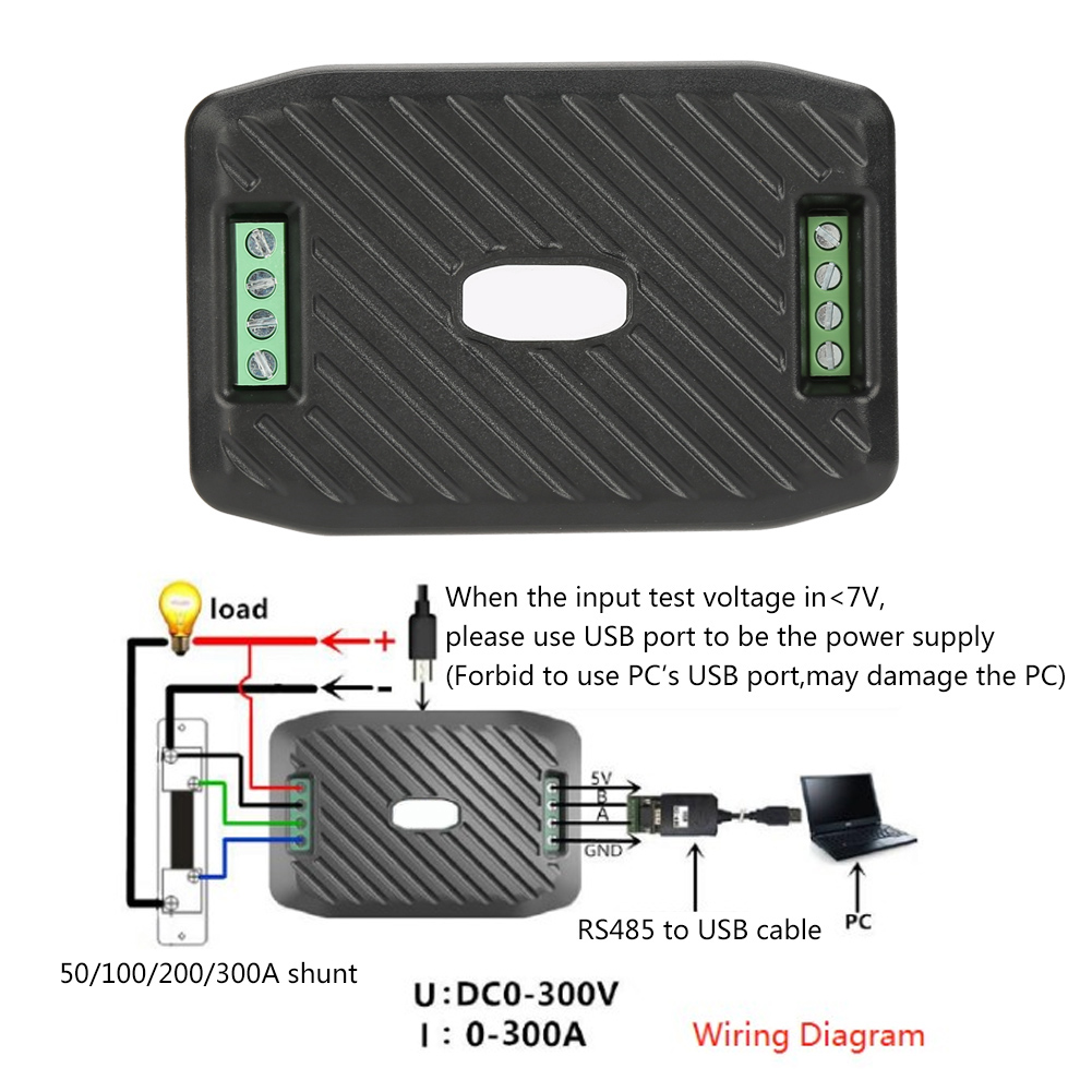 PEACEFAIR PZEM-017 DC Voltage Current Power Energy Consumption Meter Commu KRI✈️