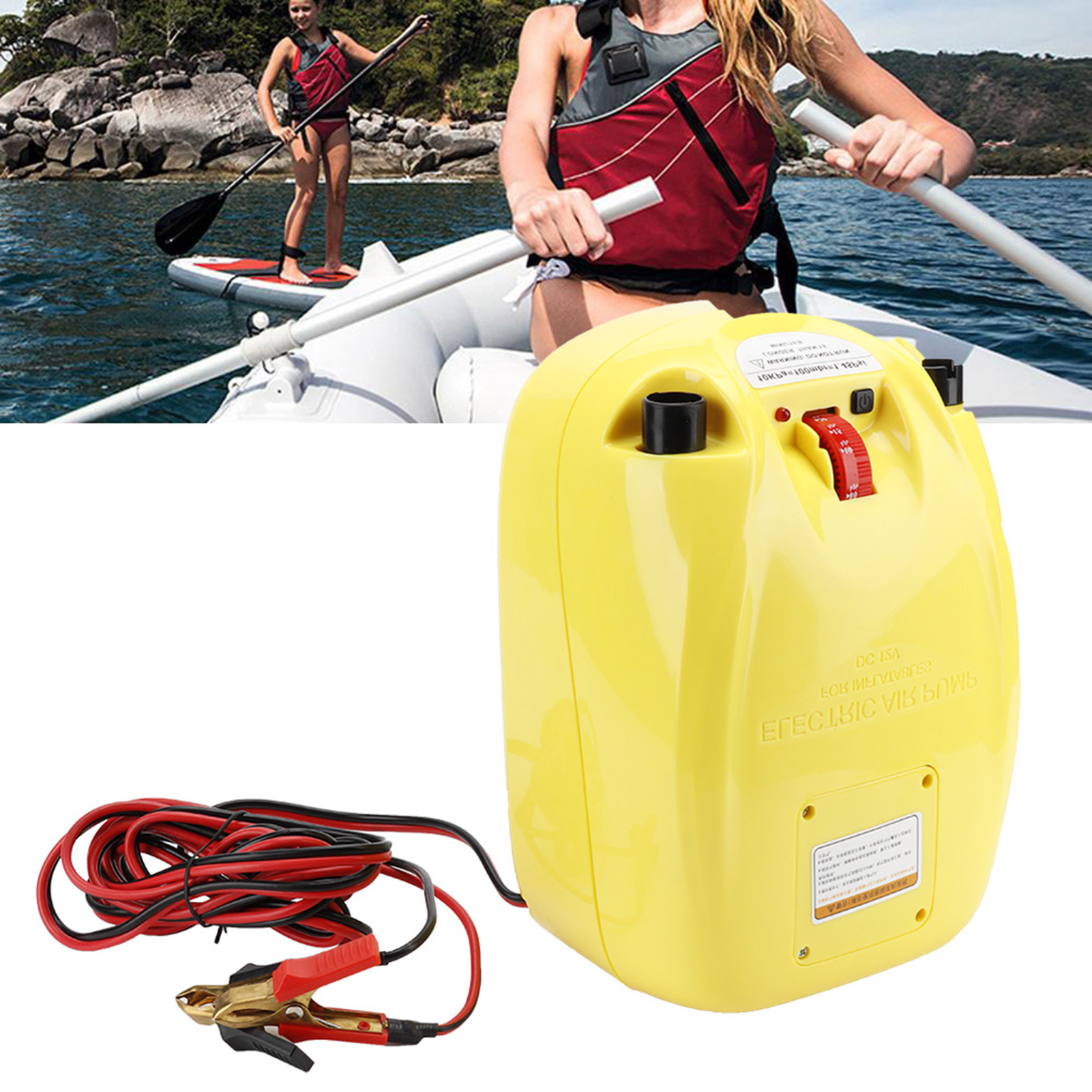 12V Portable Electric High Pressure Air Pump For Inflatable Canoe Boats Ra KRI✈️