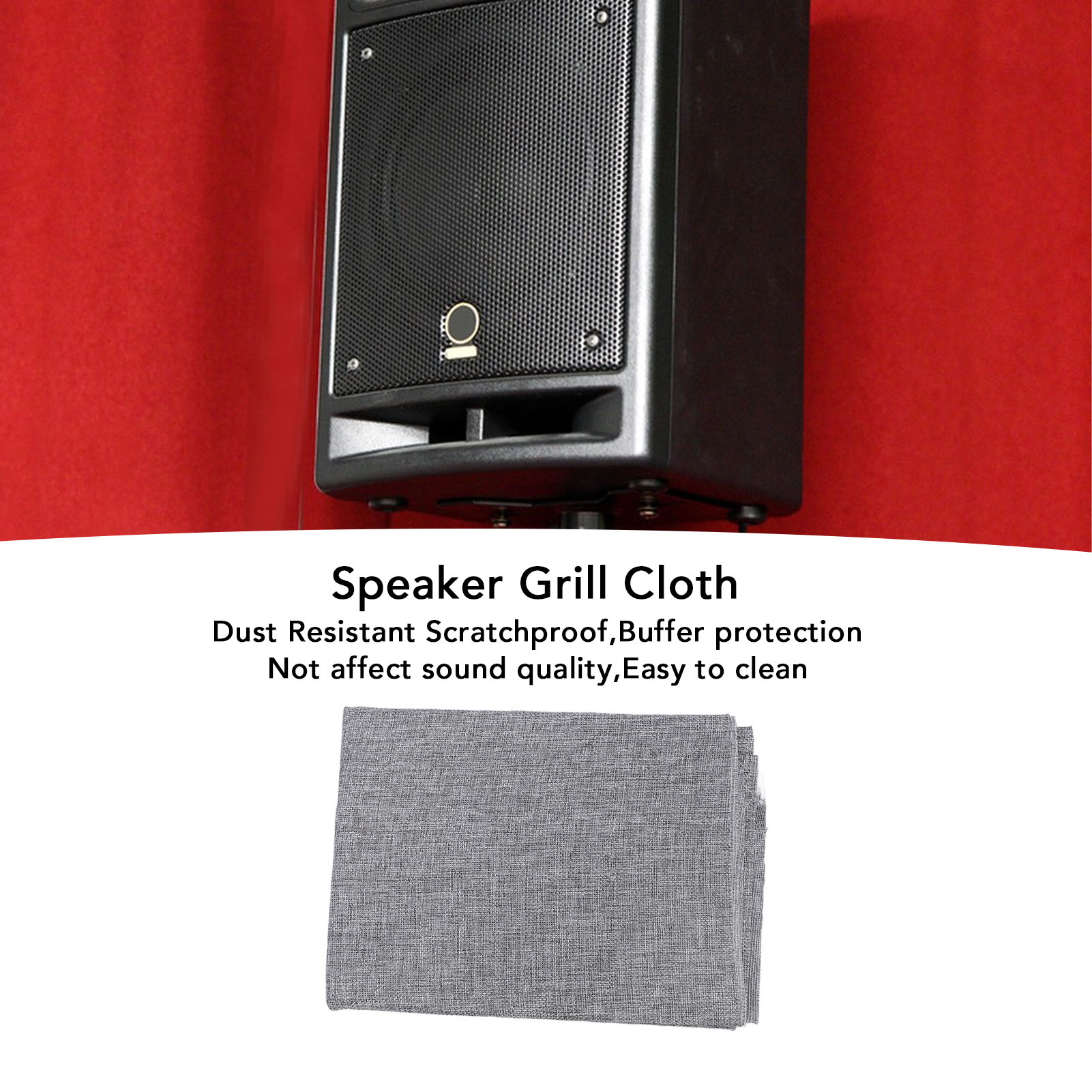 59.06 X 19.69in Speaker Grill Cloth Dust Resistant Scratchproof Protective