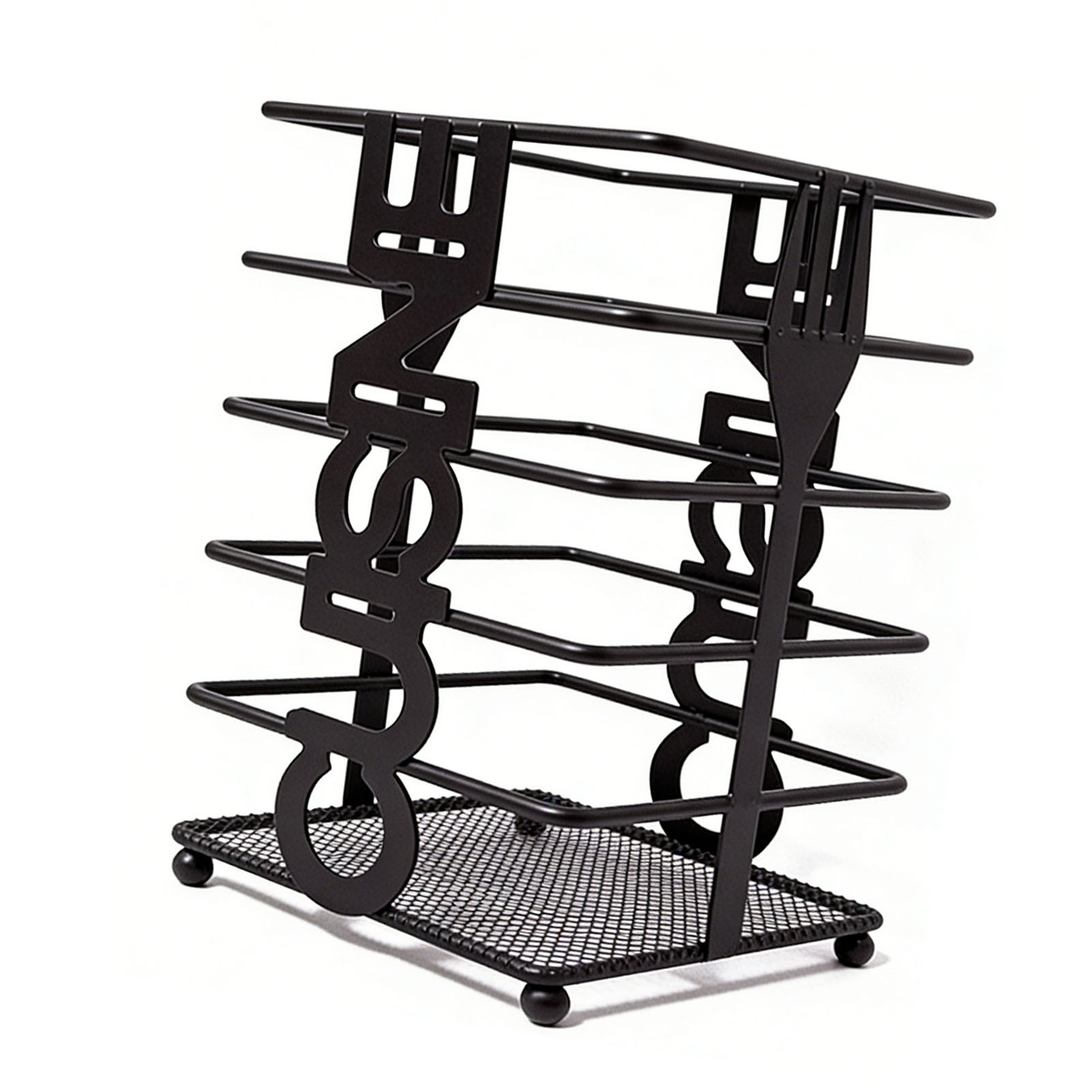 Modern Matte Black Metal Utensil Holder Drainer for Countertop Organization