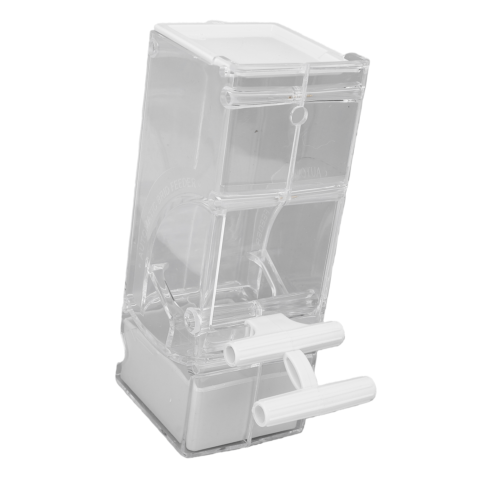 400ml Transparent Cage Feeder Hanging Bird Food Dispenser for Parakeets