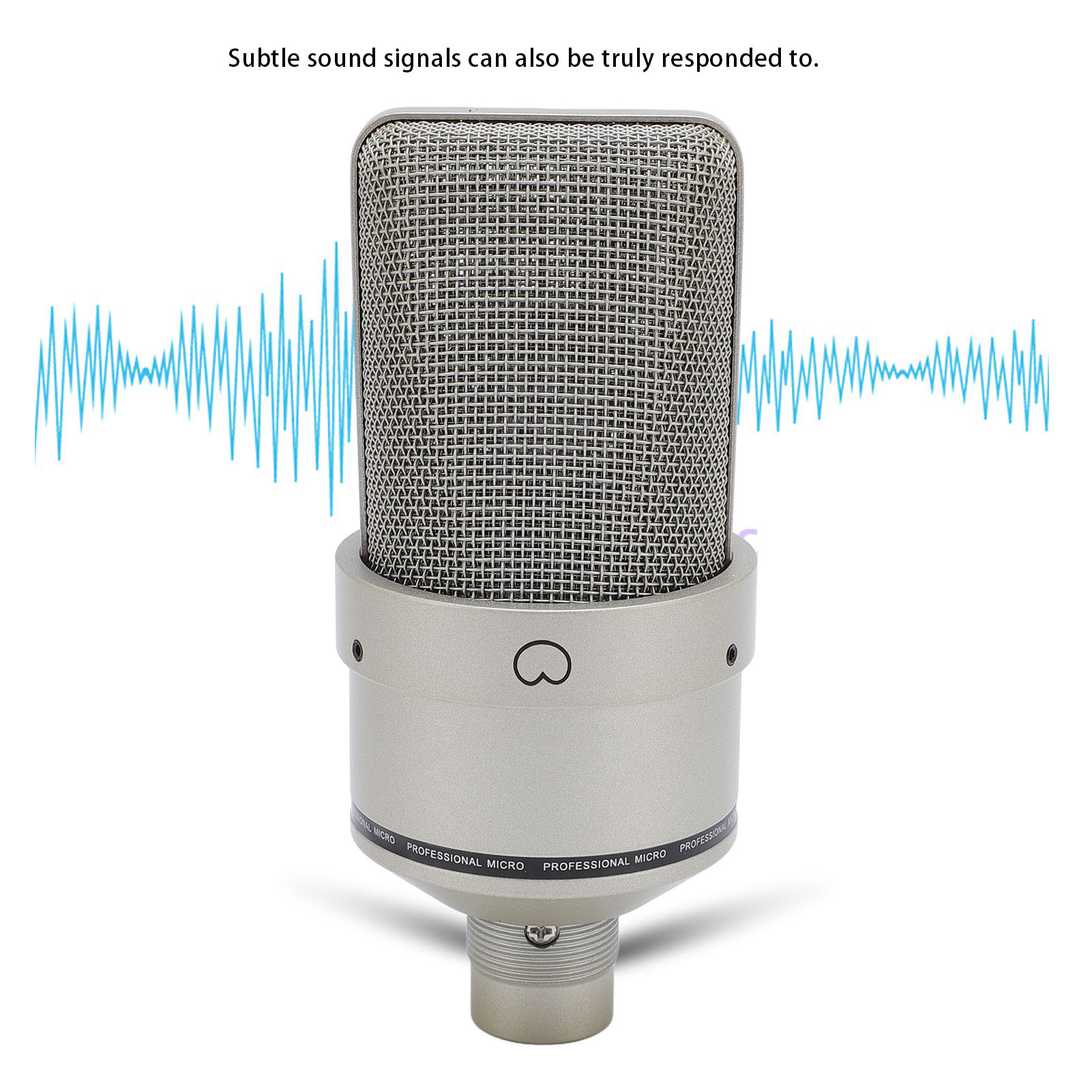 Studio Condenser Microphone 26mm Diaphragm Microphone With Shock Mount XLR