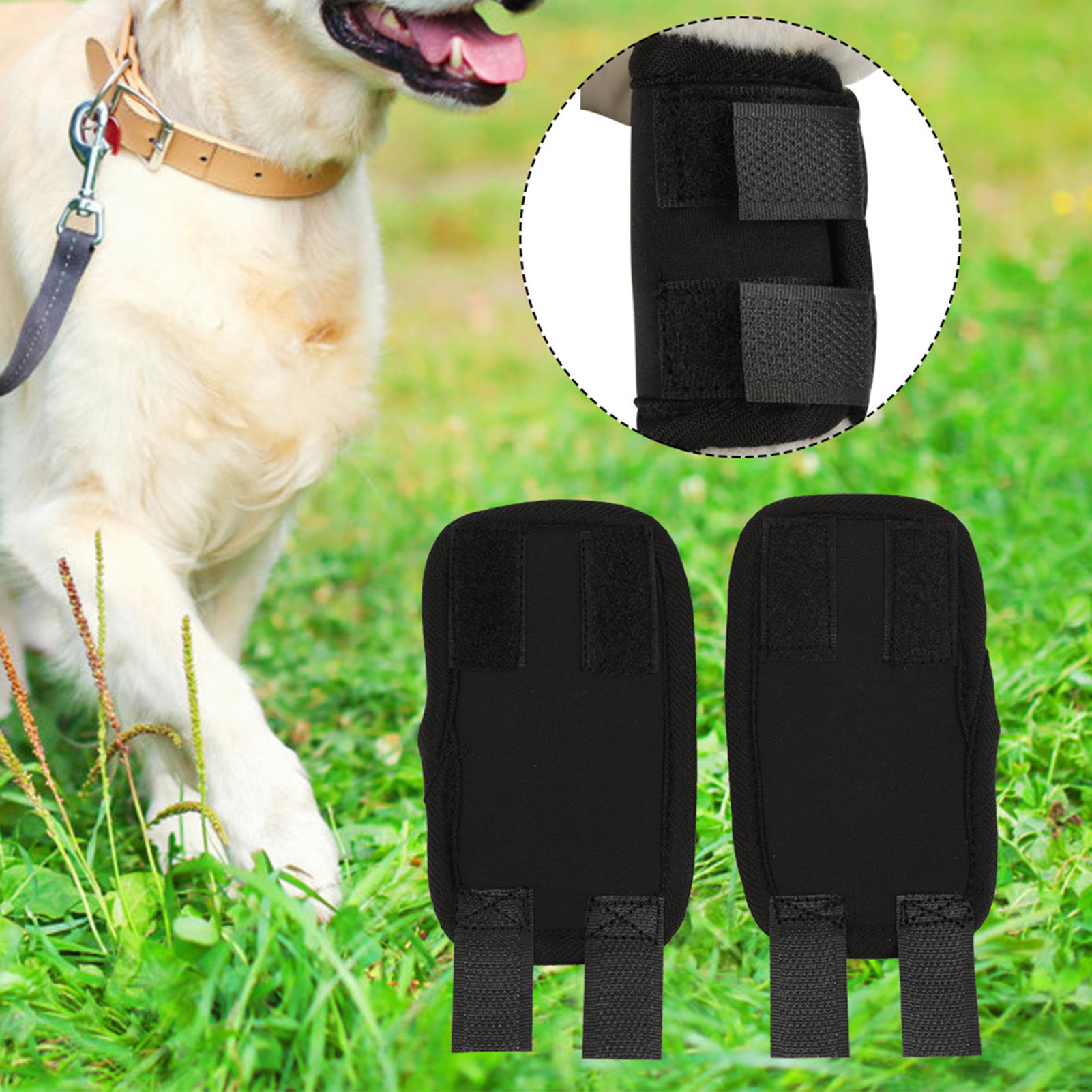 1 Pair Of Dog Front Legs Brace Knees Protector Pet Surgical Injury Bandage KRI✈️