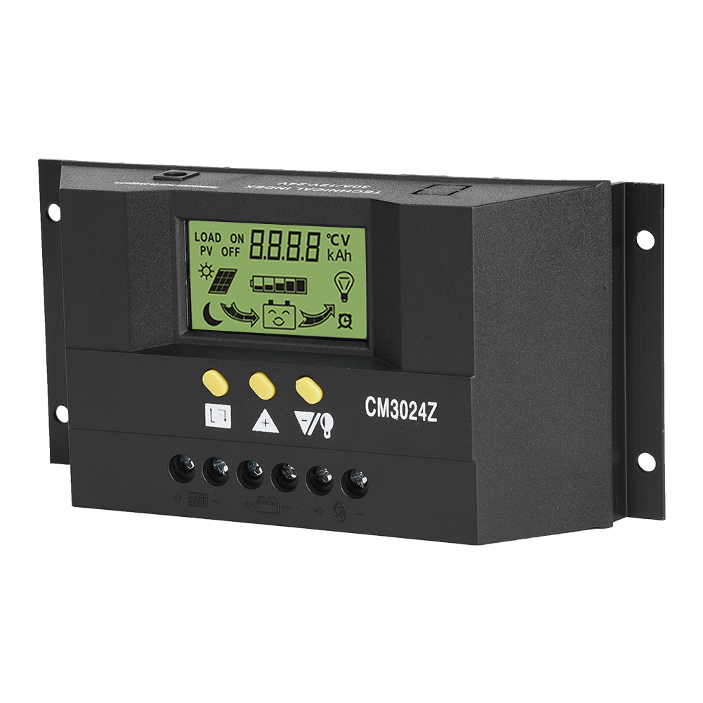 PWM Intelligent Solar Panel Charge Controller Regulator LCD Display 12V 24 KRI✈️