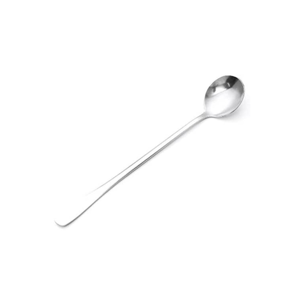 1Pc Stainless Steel Coffee Soup Tea Dinner Spoon Smooth Tableware With Lon KRI✈️