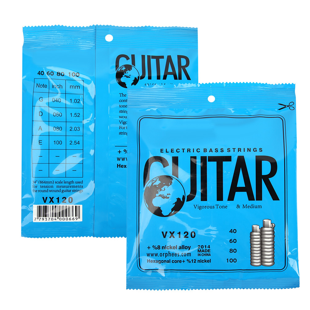 Electric Bass Strings Nickel Alloy 4-String Strings Set Beginner Instrumen KRI✈️