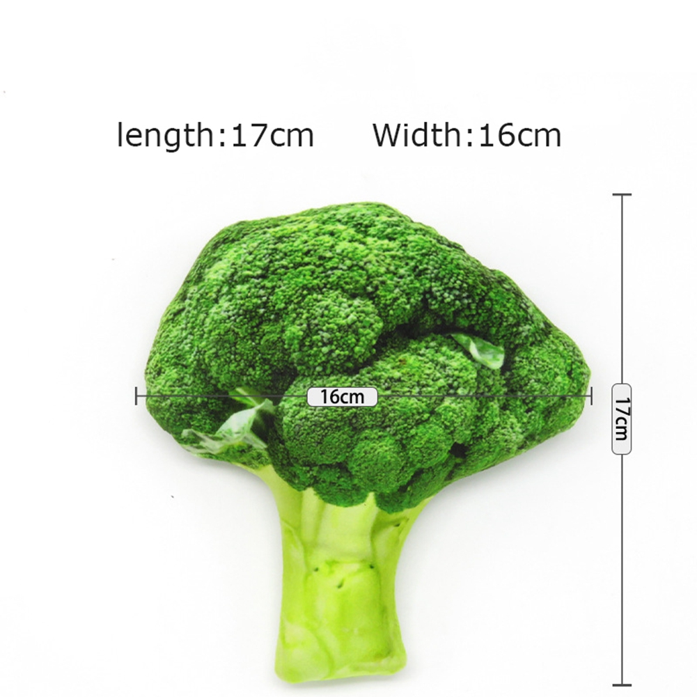 Pet Dog Plush Canvas Toy Simulation Vegetable Chew Squeak Toys(Broccoli D KRI✈️