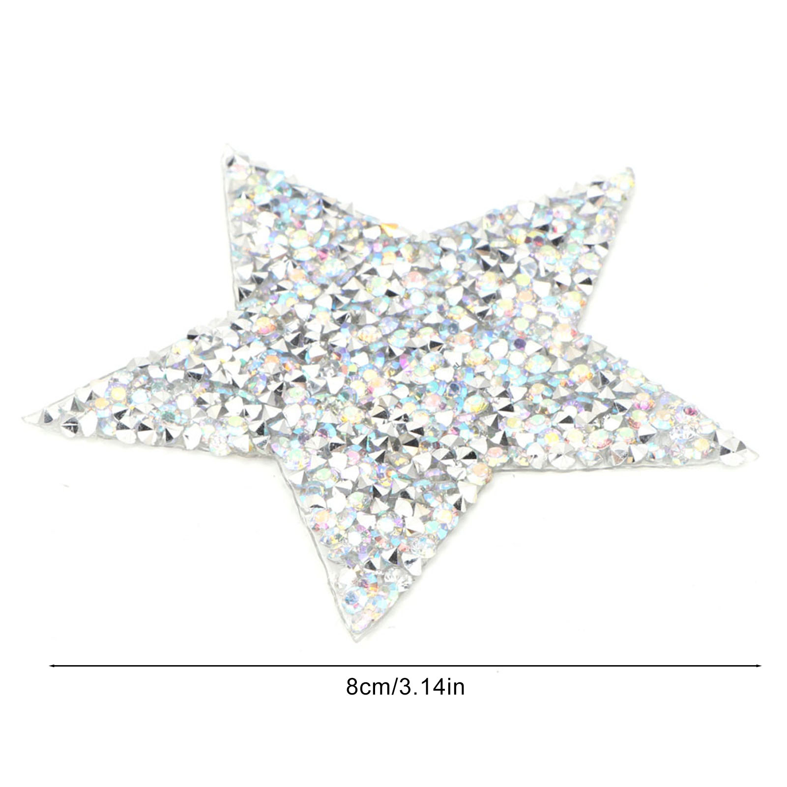 10pcs Rhinestone Star Applique Iron On Clothes Patch For Dress Shoes Bag H KRI✈️