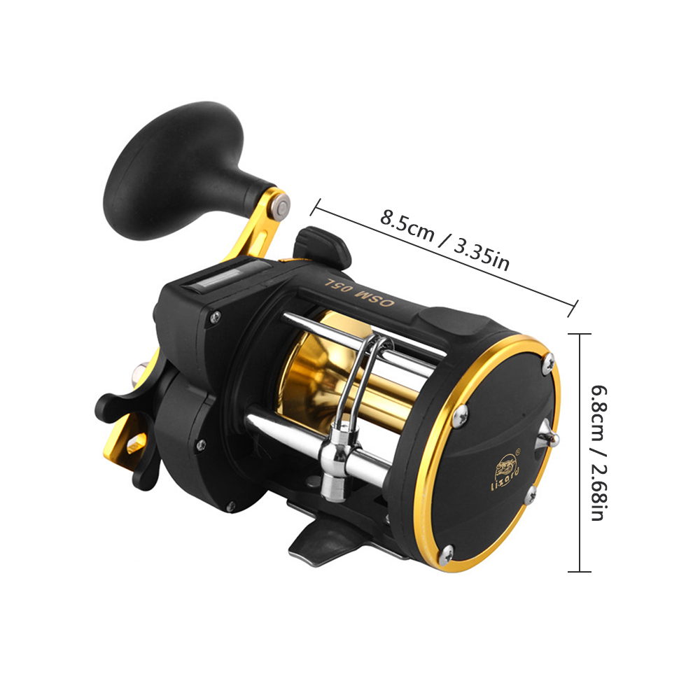 NEW Full Metal Trolling Fishing Reels Right Hand Drum Wheel Boat Sea Fishing