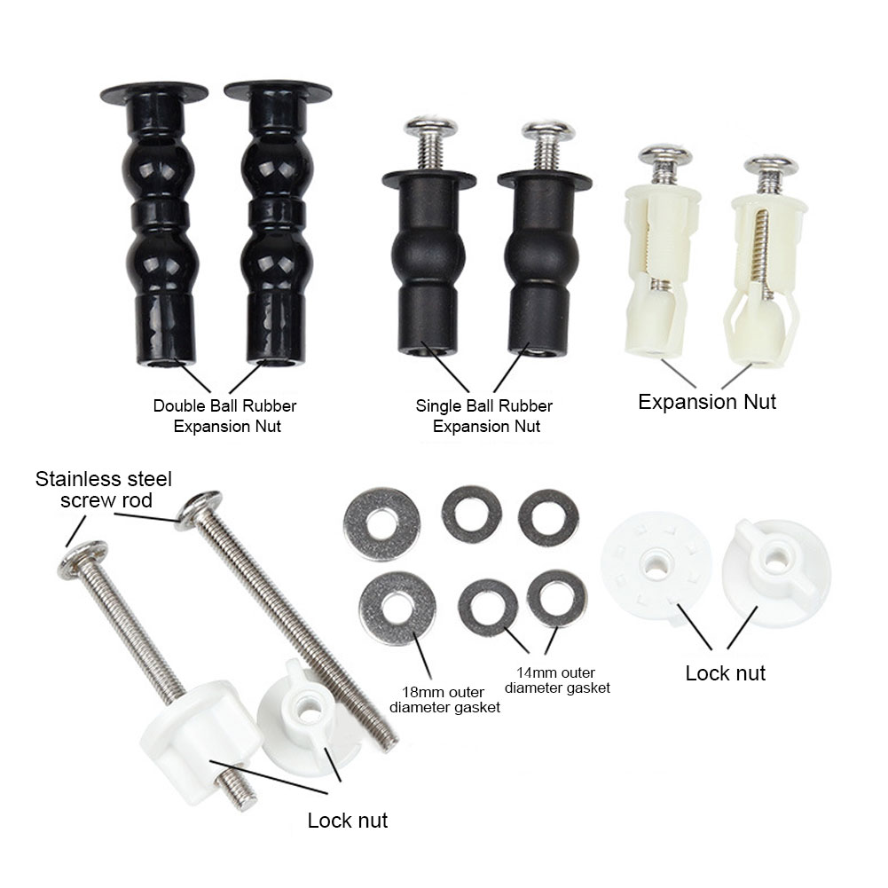 Universal Toilet Cover Screws Bolts Set Toilet Seats Accessories Hardware
