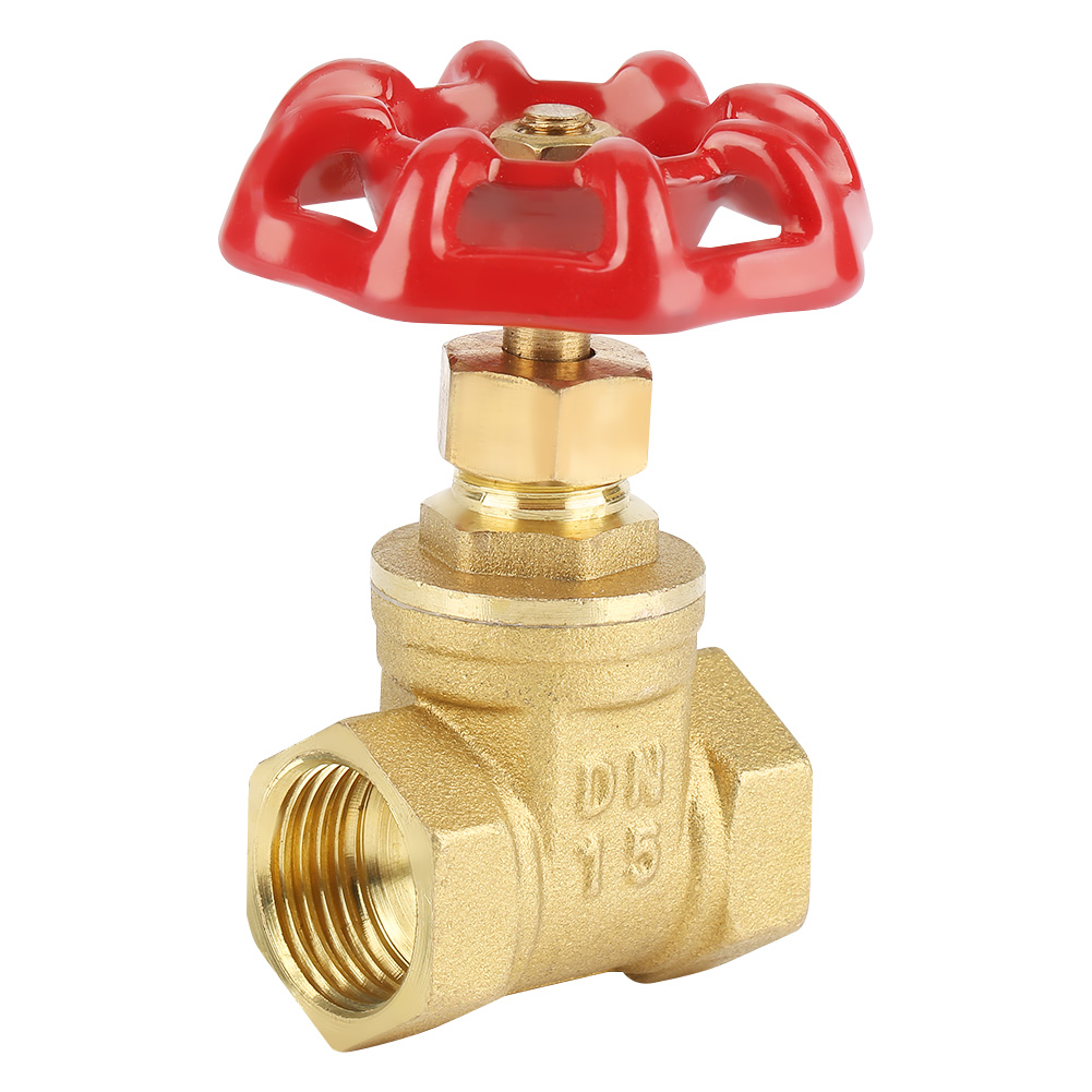 DN15 Brass Gate Valve BSPP G1/2 Sluice Valve 232PSI For Water Oil Gas UK