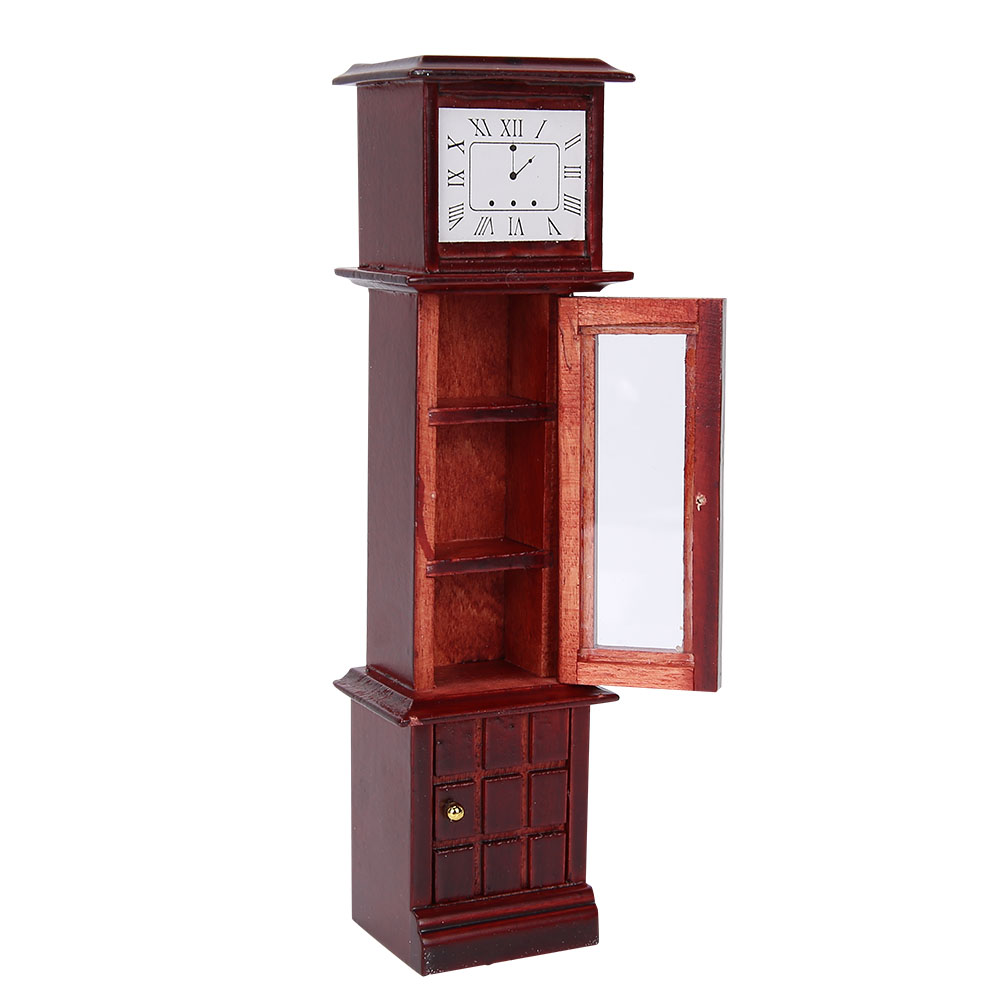 1:12 Doll House Miniature Vintage Grandfather Clock Dollhouse Furniture De KRI✈️