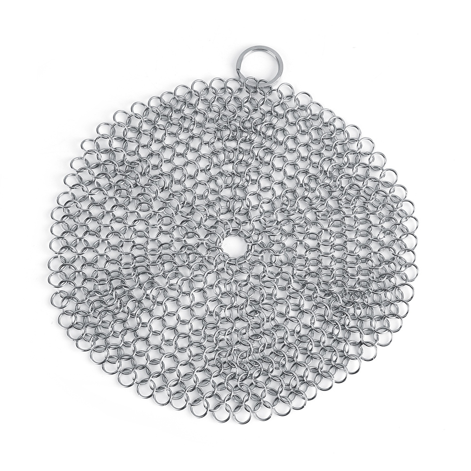 Stainless Steel Chainmail Scrubber Rust Proof Cleaner For Cast Iro KRI✈️