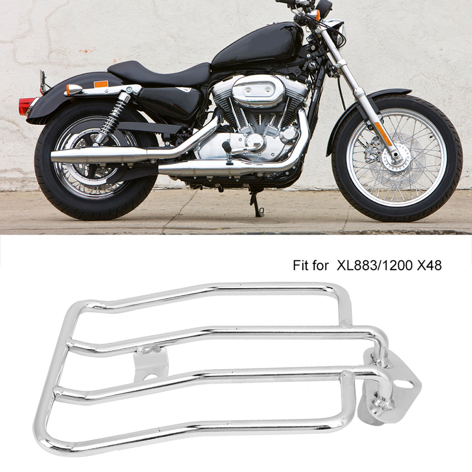 Motorcycle Rear Luggage Rack Carrier Support Fits For XL883/1200 X48 Modif KRI✈️