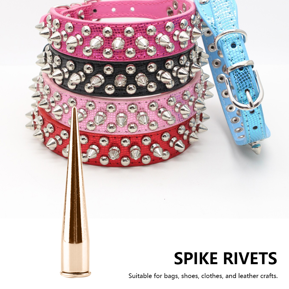 7mm 10 Sets Metal Spike Rivets And Studs Screw Back For Leather Craft KRI✈️