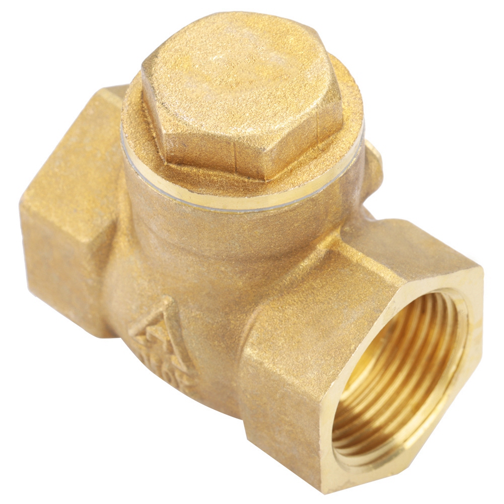 Golden Brass One Way Female Thread Swing Check Valve Brass Check Valve Pa KRI✈️