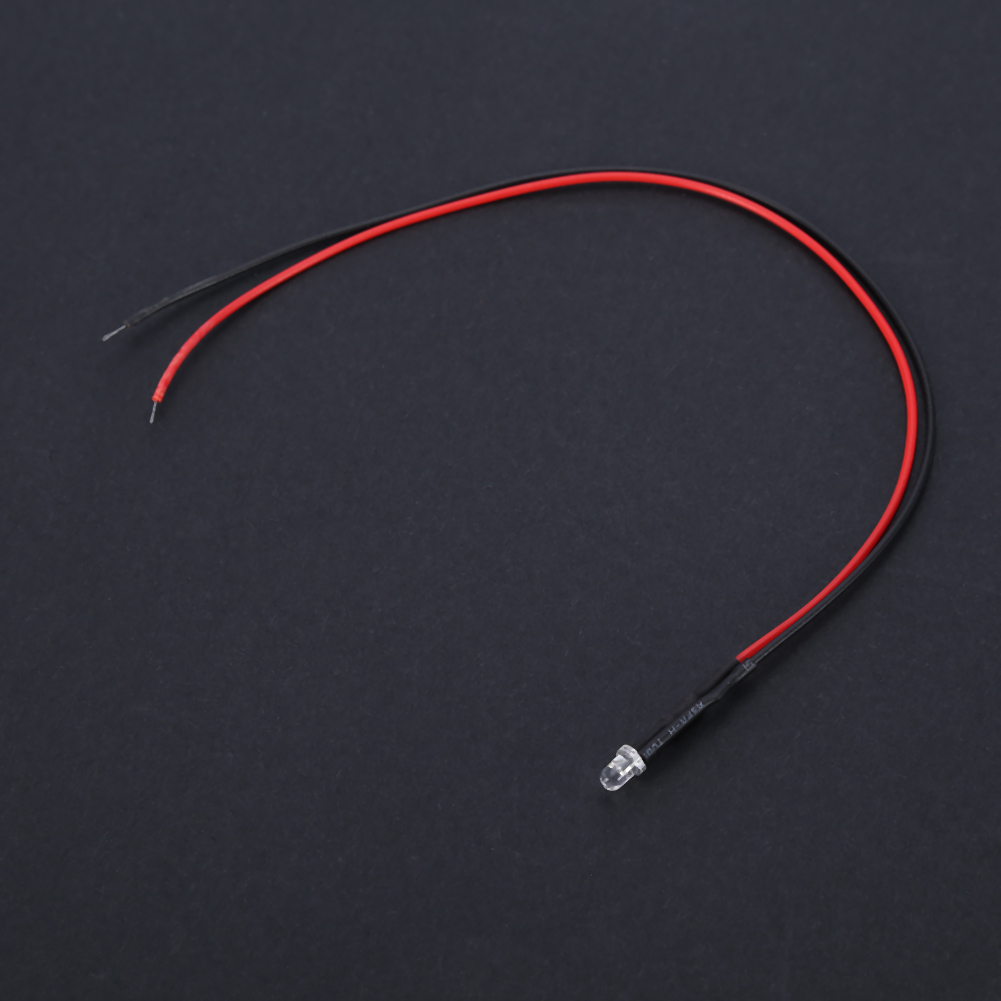 10pcs 12v 3mm LED Light Emitting Diode Wired Multicolor LED Light Cable 20 KRI✈️