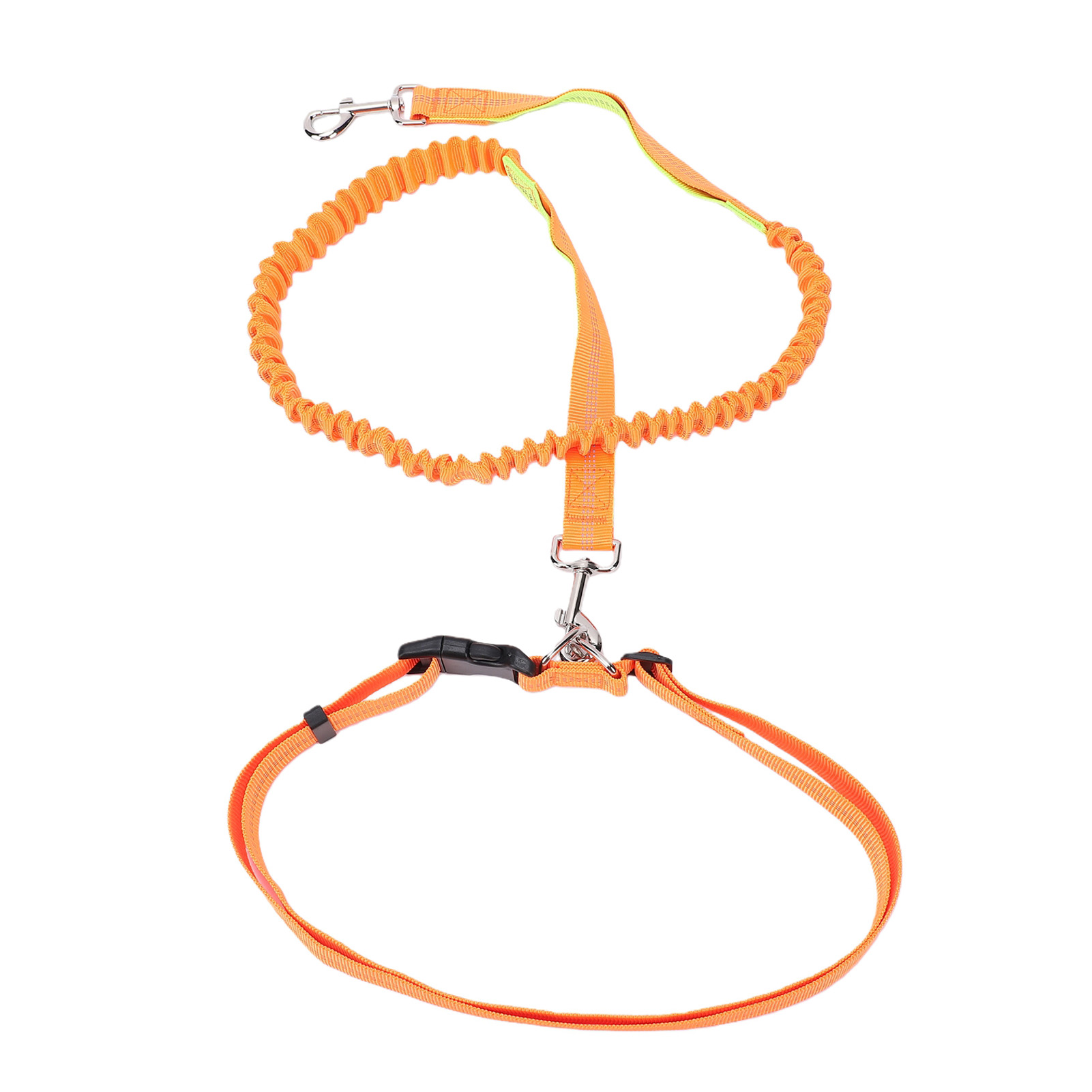 Anti Pull Lock Buckle Nylon Dog Rope Leash Reflective Strip for Pet Walking