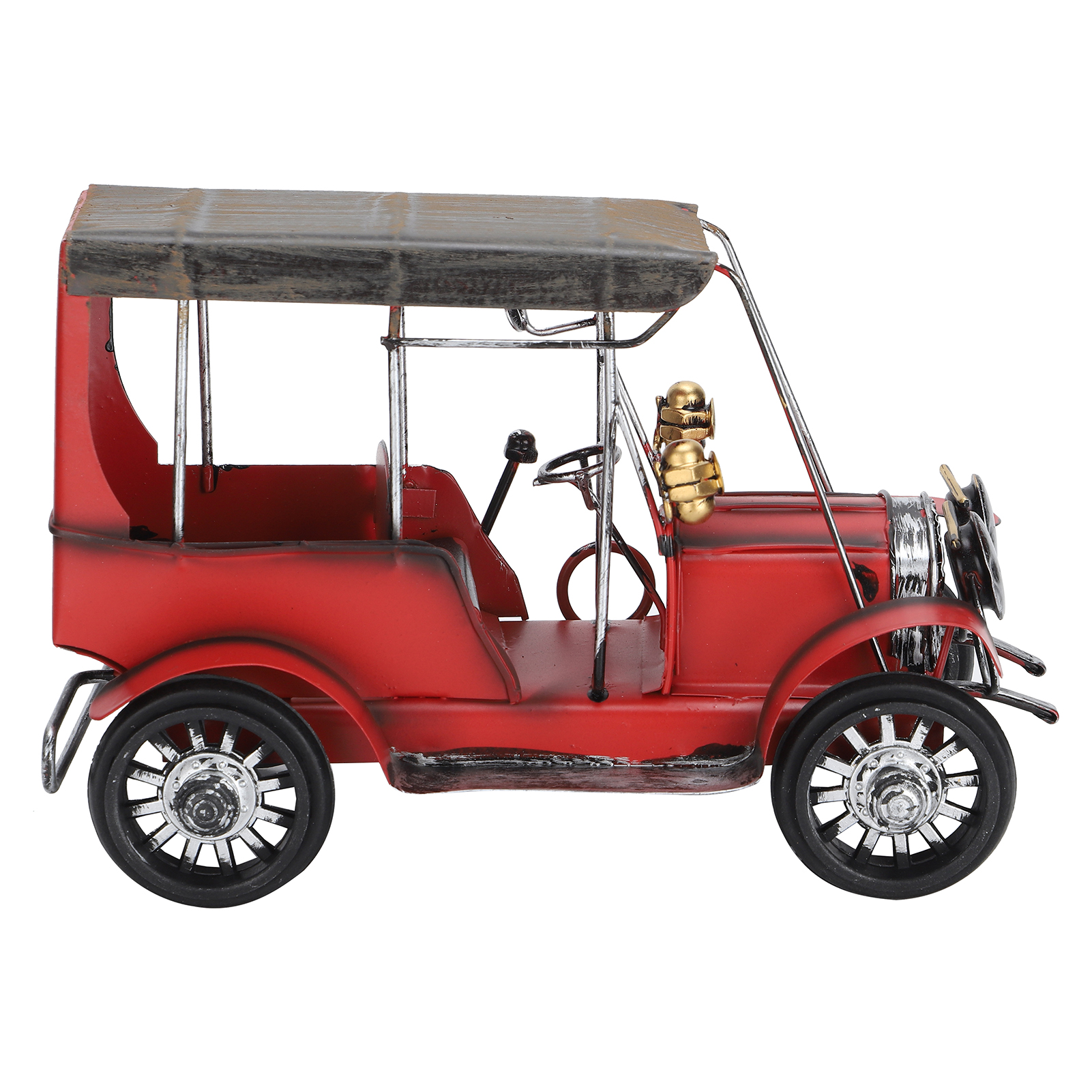 °Antique Car Model Metal Vintage Retro Car Toys Iron Crafts Desktop Ornament.