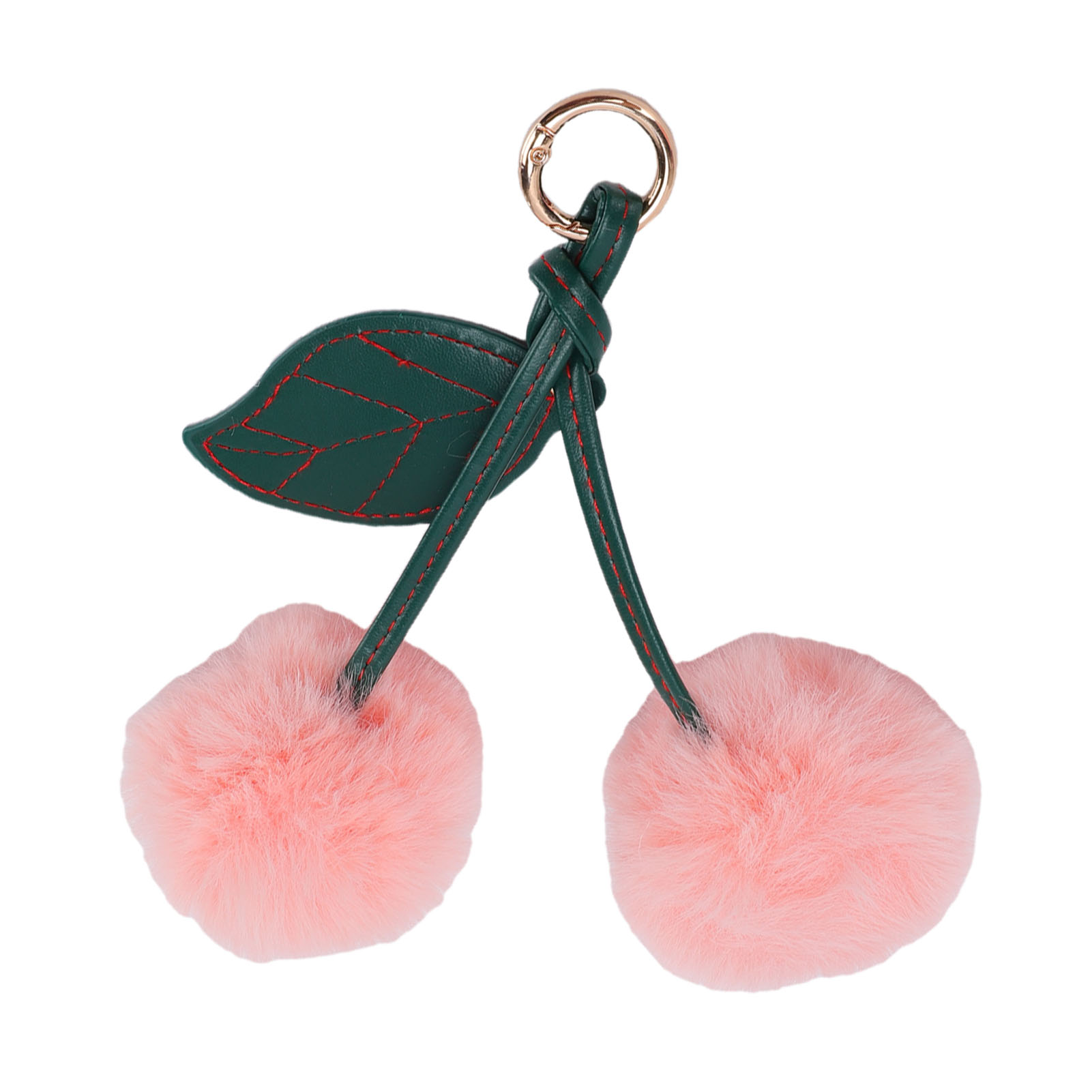 2 Pcs Stuffed Plush Cherry Keychain for Bag or Key Decoration