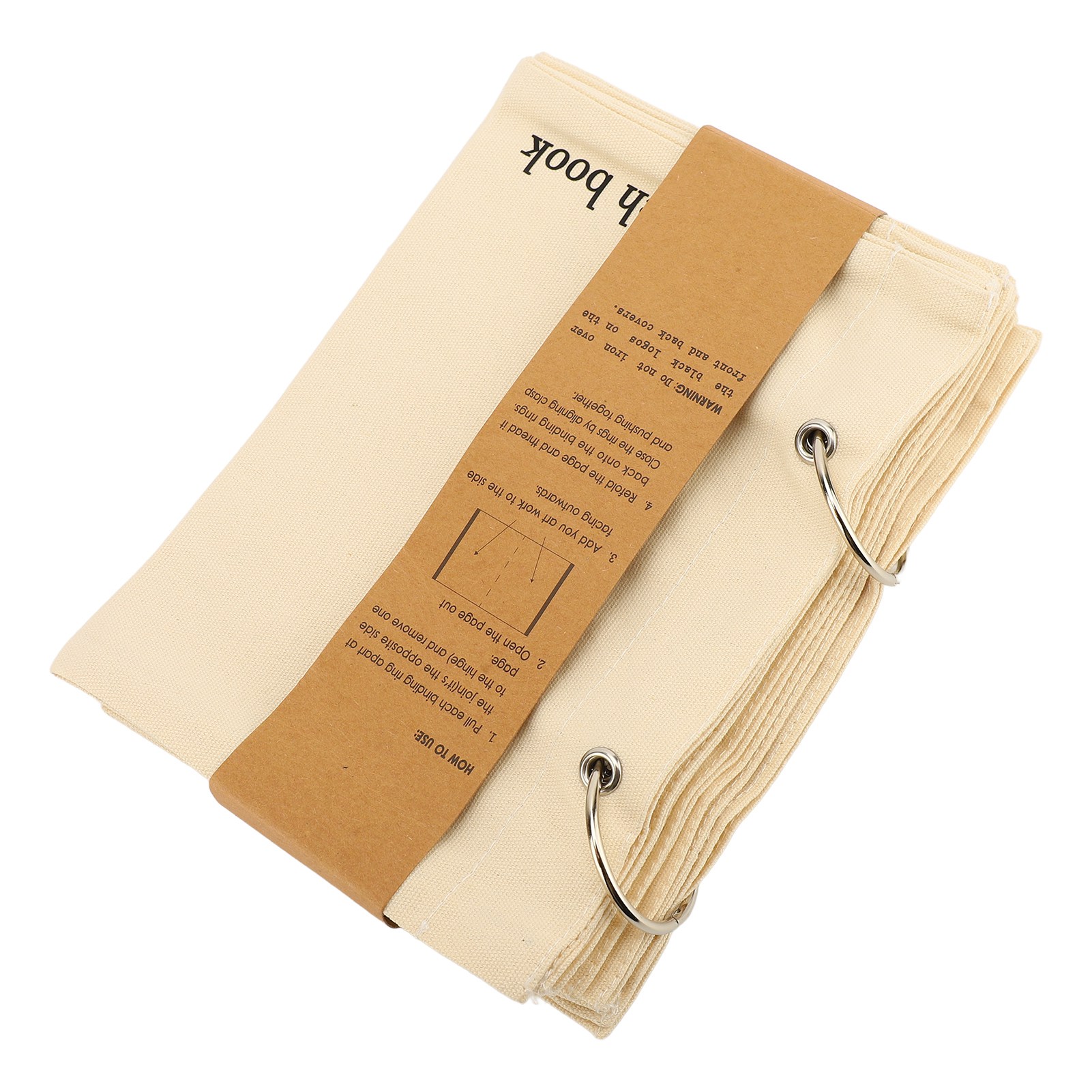 Blank Fabric Sketchbook Linen Folding Travel Journal Fabric Planner Notebook