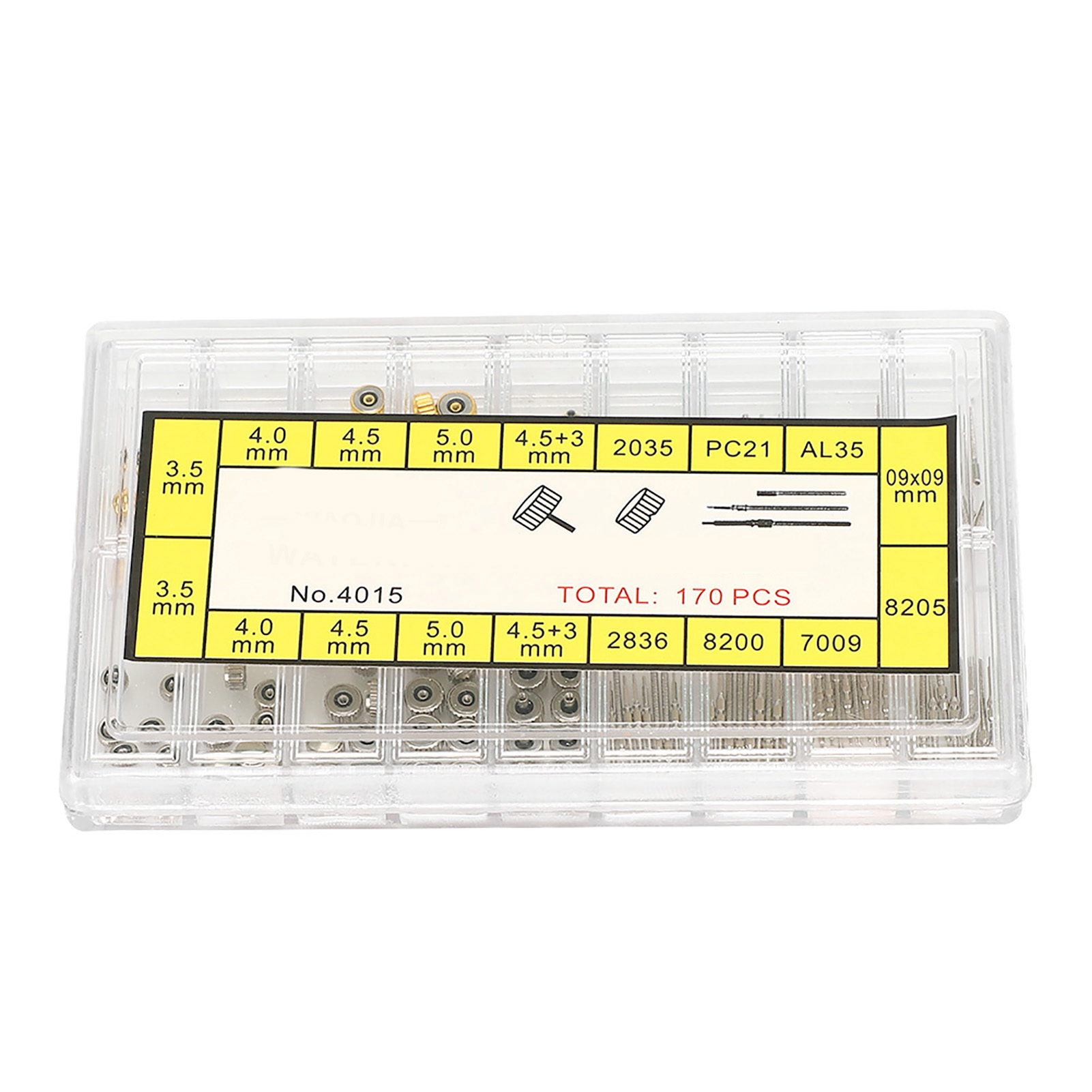 Watch Stem Extender + Crowns Accessory Repairing Replacement Tool Kit With Box