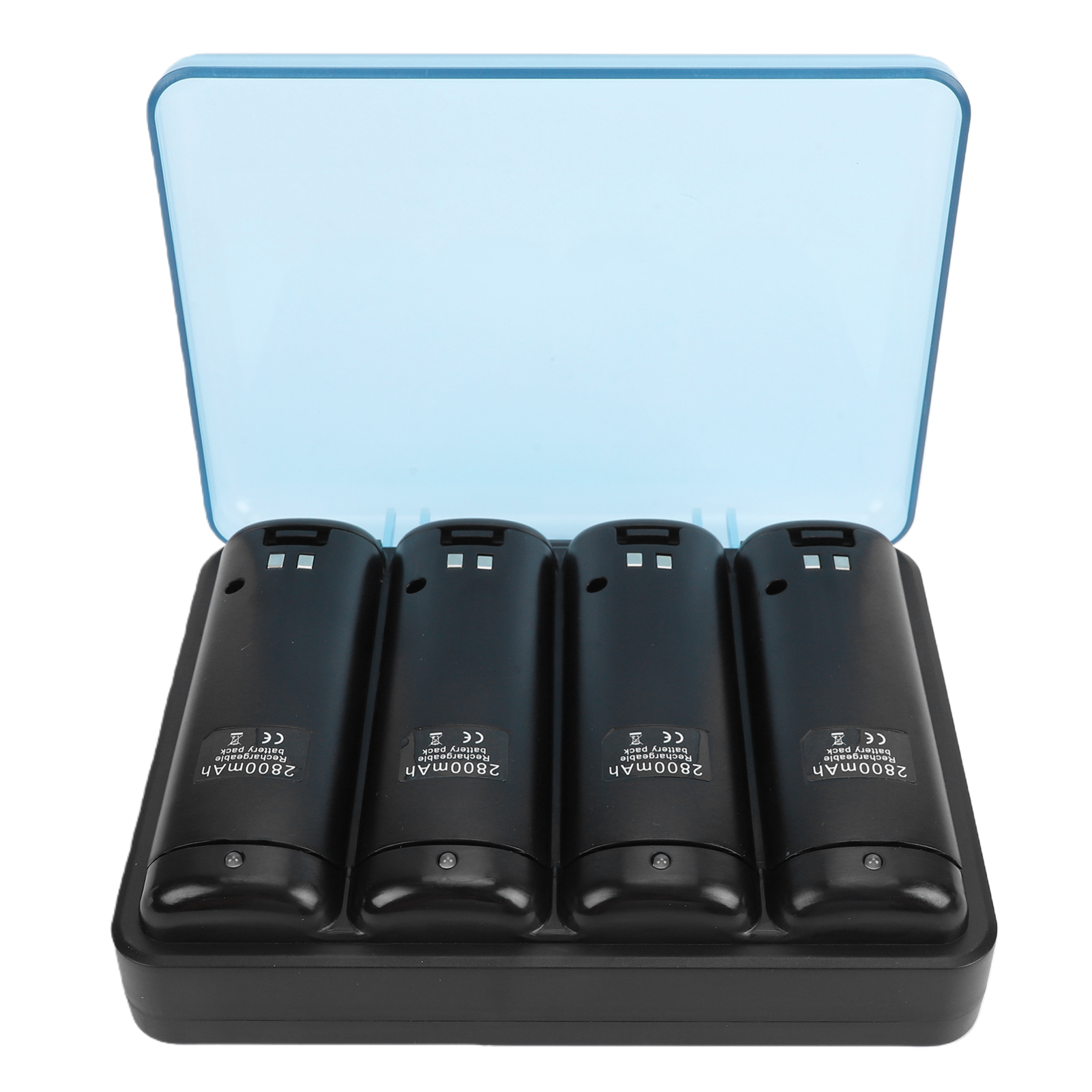 Game Console Remote Battery Charger Dock with 4 Pack NiMH Batteries