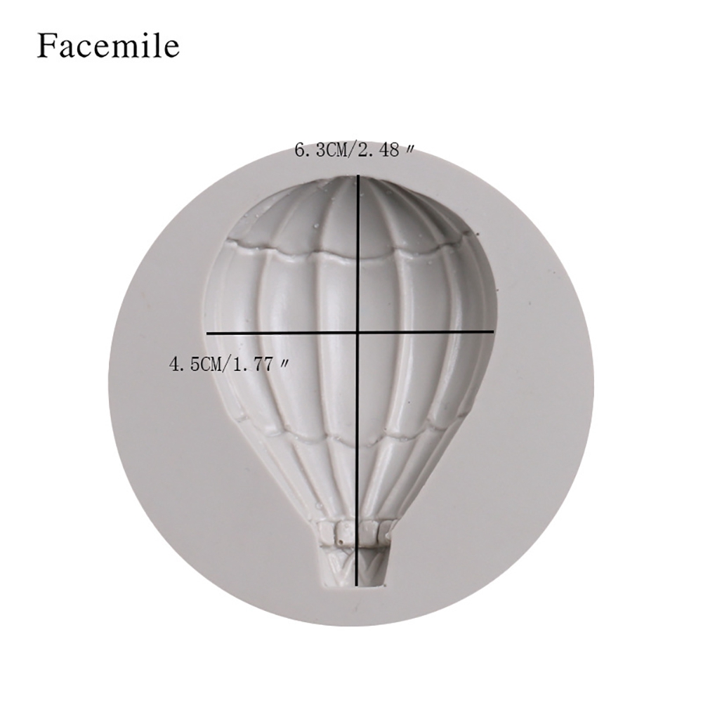 Hot Air Balloon Pattern Fondant Cake Decorative Baking Silicone DIY Mold ( KRI✈️