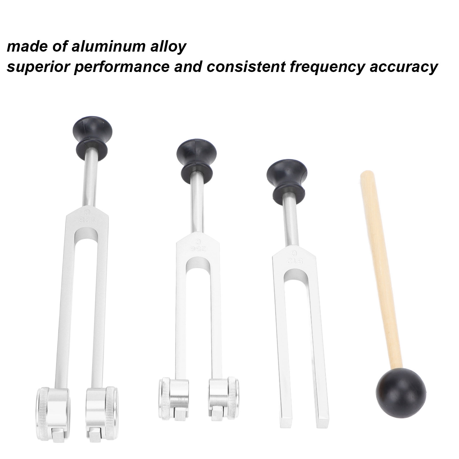 Aluminum Alloy Tuning Fork Set 128 256 512Hz Tuning Fork Healing Instrument For