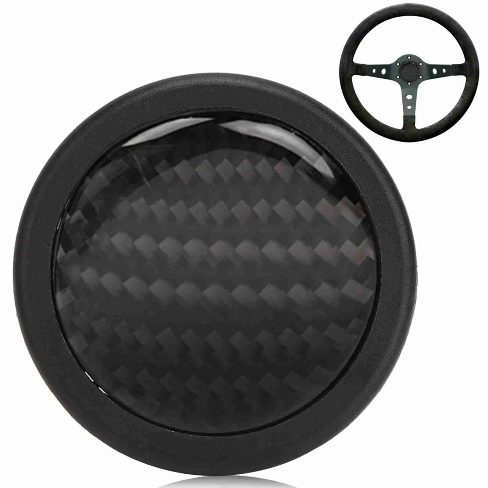 Carbon Fiber Horn Push Button For 6 Bolts For Steering Wheel Car Modified
