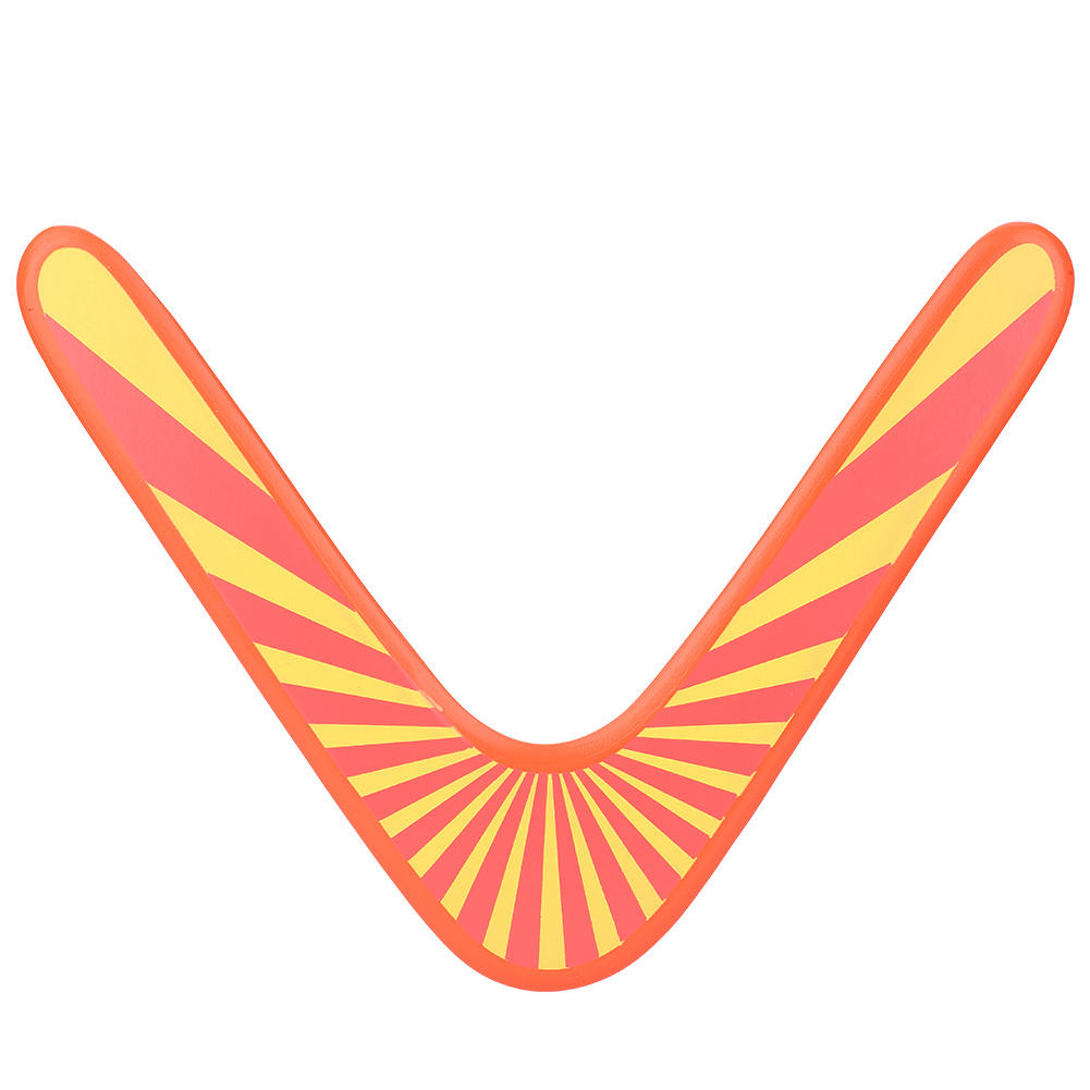 Wooden Returning Boomerang Classic V Shaped Boomerang Outdoor Games Sports KRI✈️