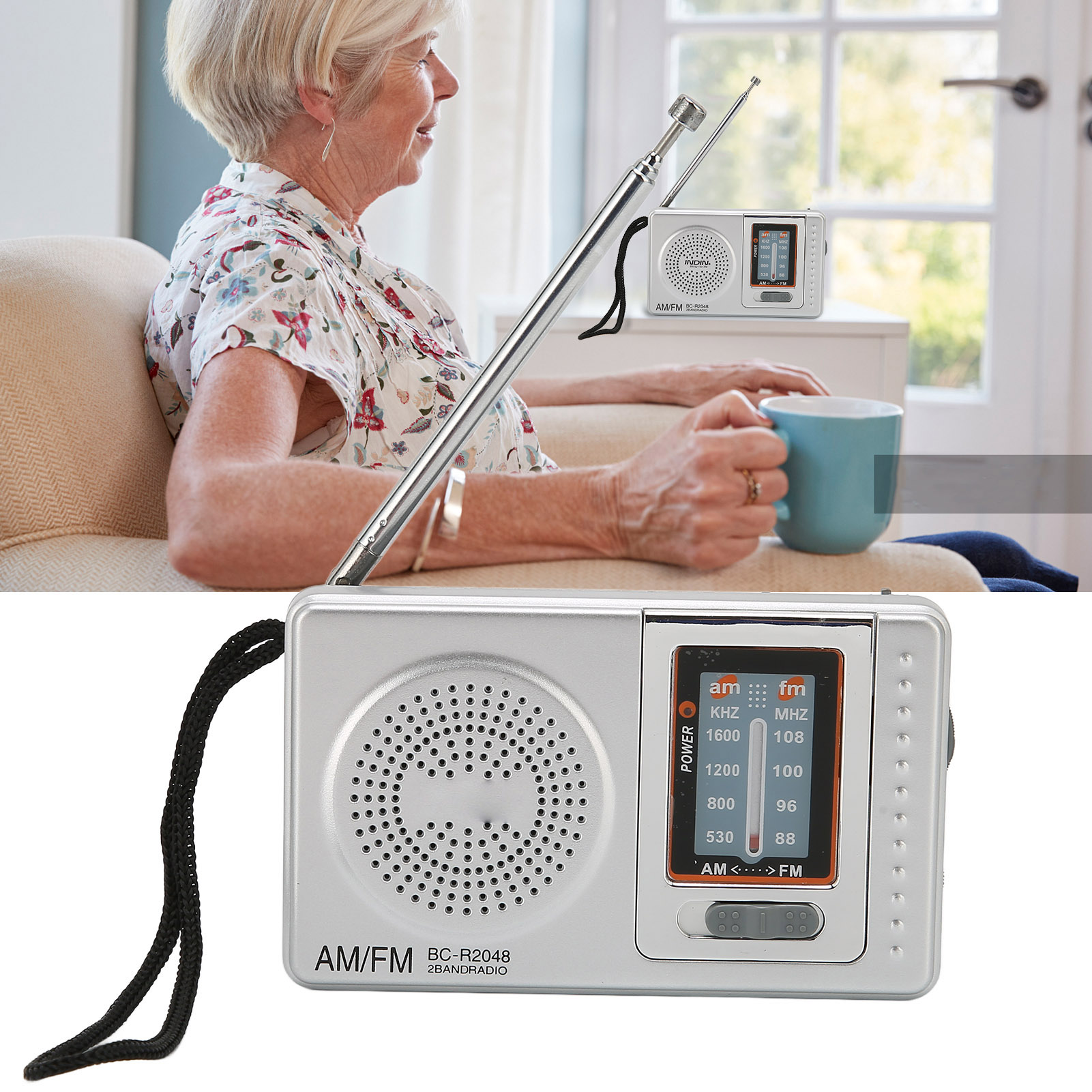Radio Chip AM FM Transistor Radio With Built In Speaker For Home Travel