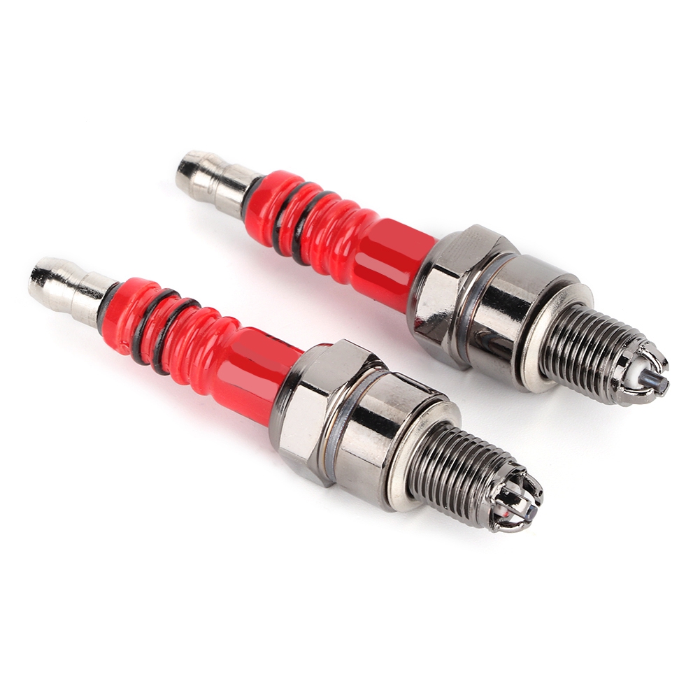 2Pcs Plugs A7TC A7TJC 3 Electrode Fit For Scooter ATV Quads GY6 50cc 125cc