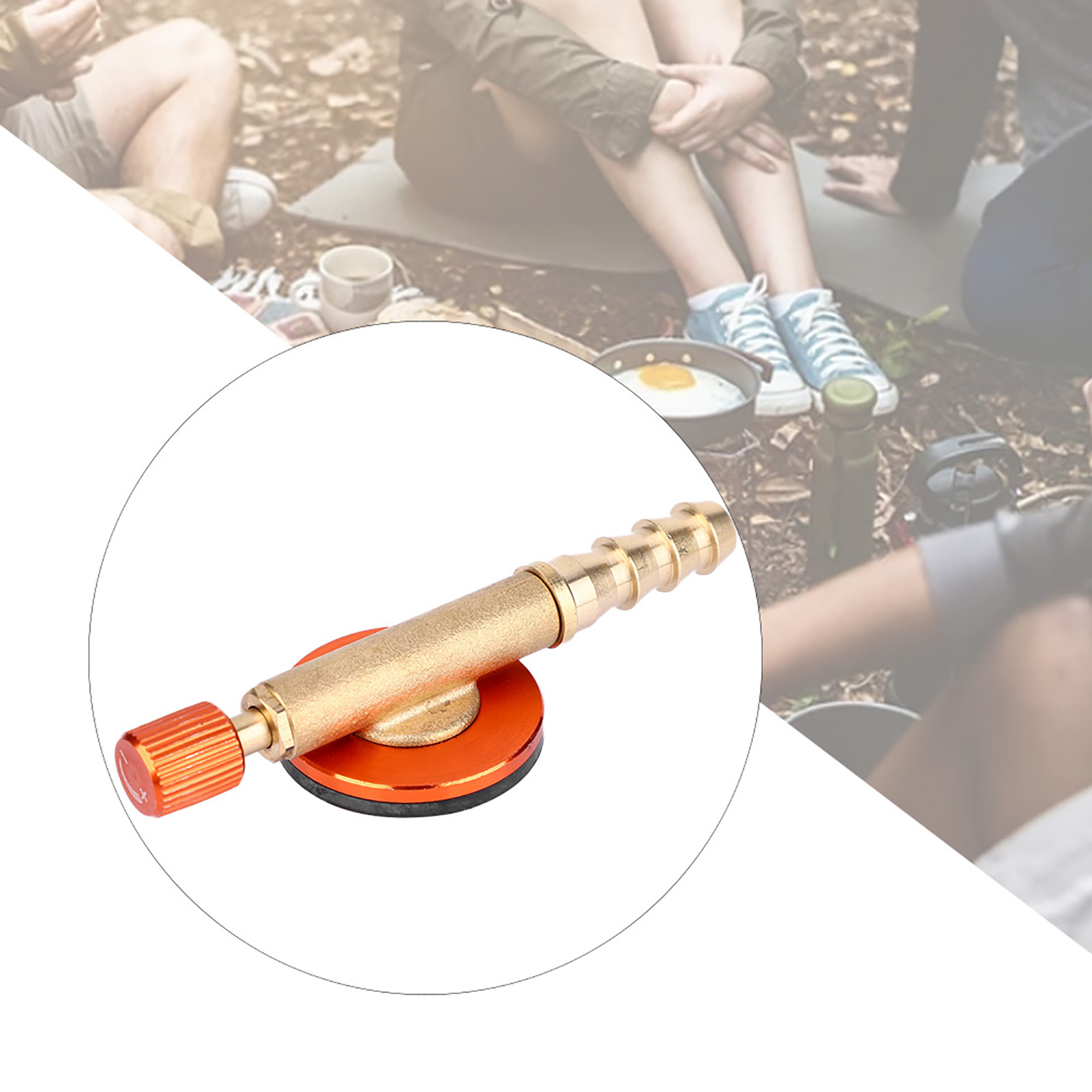 Brass Gas Refill Adapter Safety Stove Burners Switching Valve For Outdoor KRI✈️