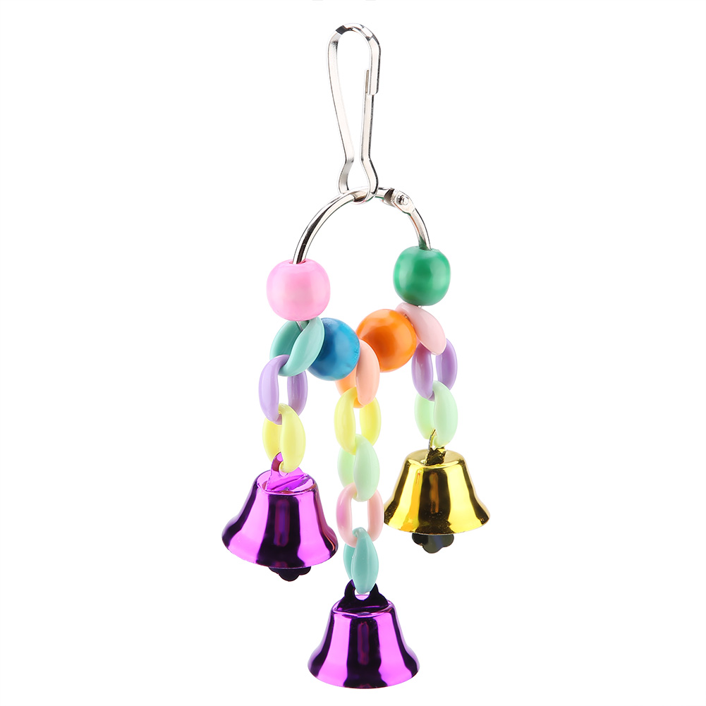 5pcs/ Set Wooden Bird Swing Hanging Chew Climbing Toy Set Cockatiel KRI✈️