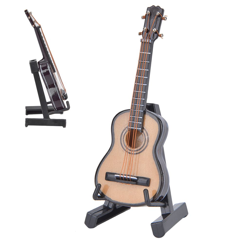 Miniature Classical Guitar Model Mini Wooden Guitar Decoration Musical Ins KRI✈️