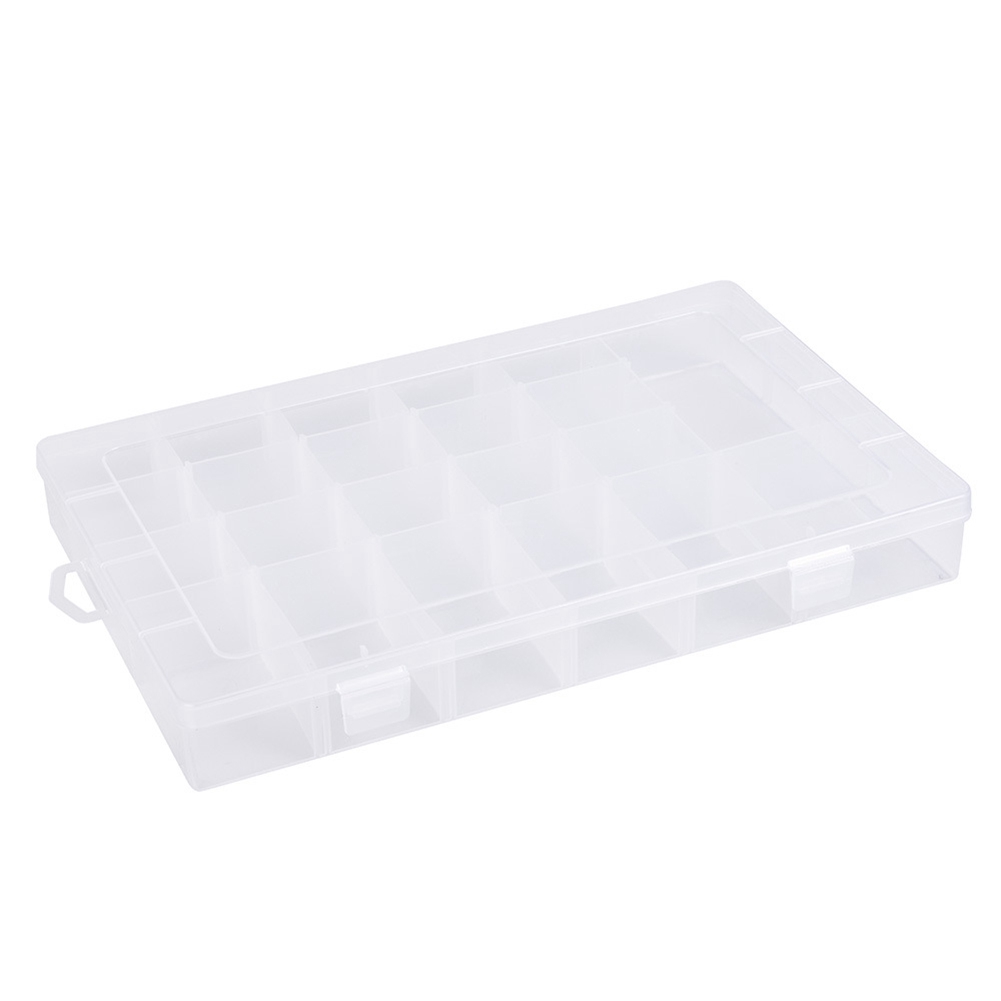24 Compartments Fly Lure Box Fishing Tackle Storage Box Spoon Hook Bait Ta KRI✈️