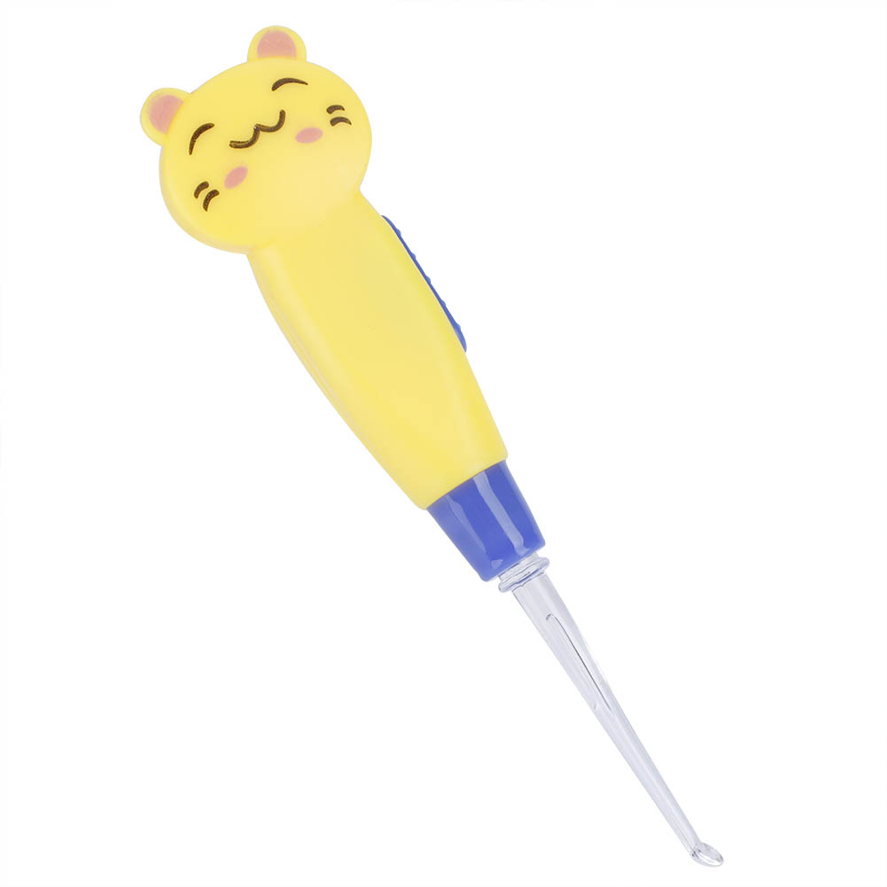 Cute Cartoon LED Flashlight Earpick Earwax Remover With Scoop Tweezers Cle KRI✈️